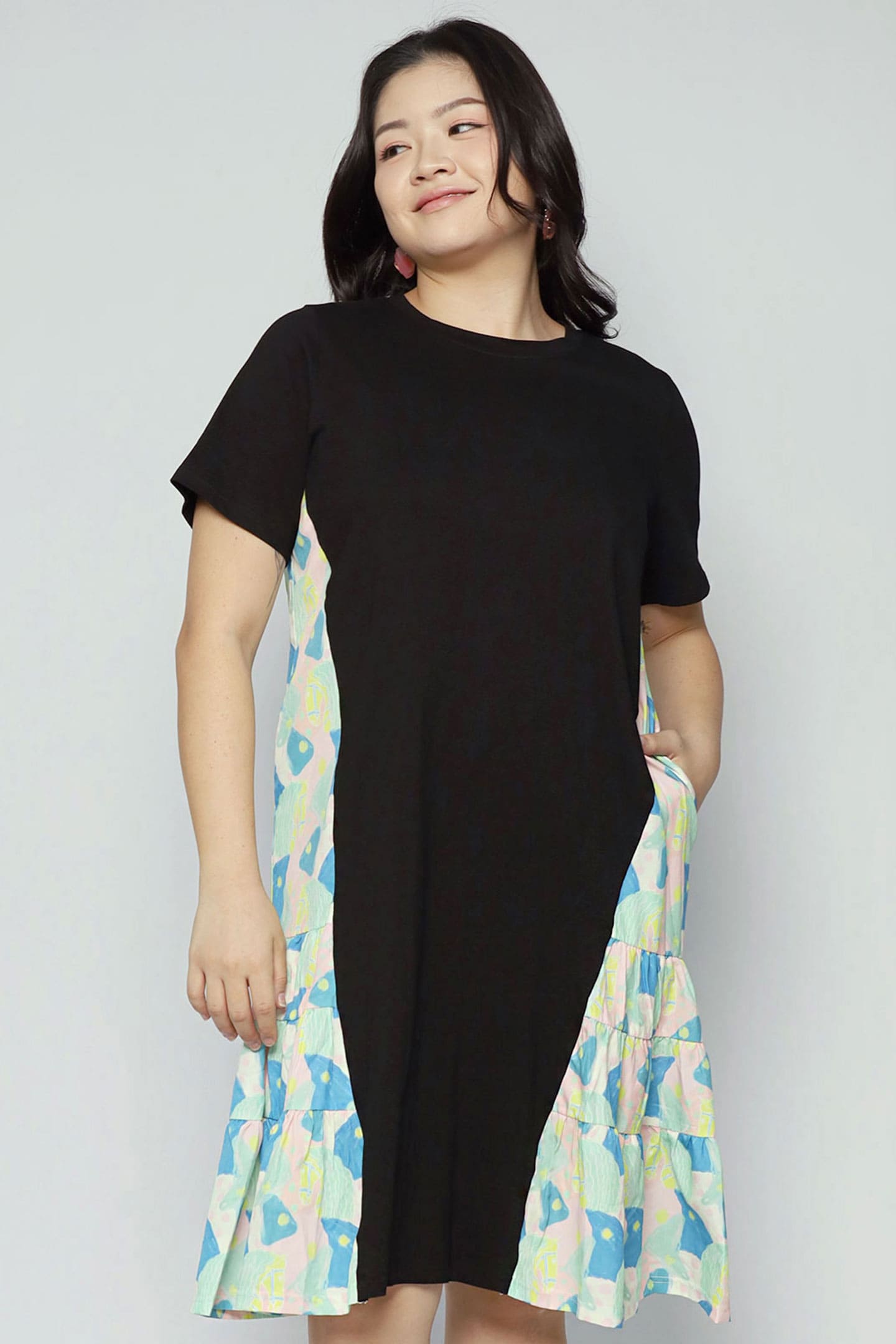 Ava Dress in Sorbet Tiles