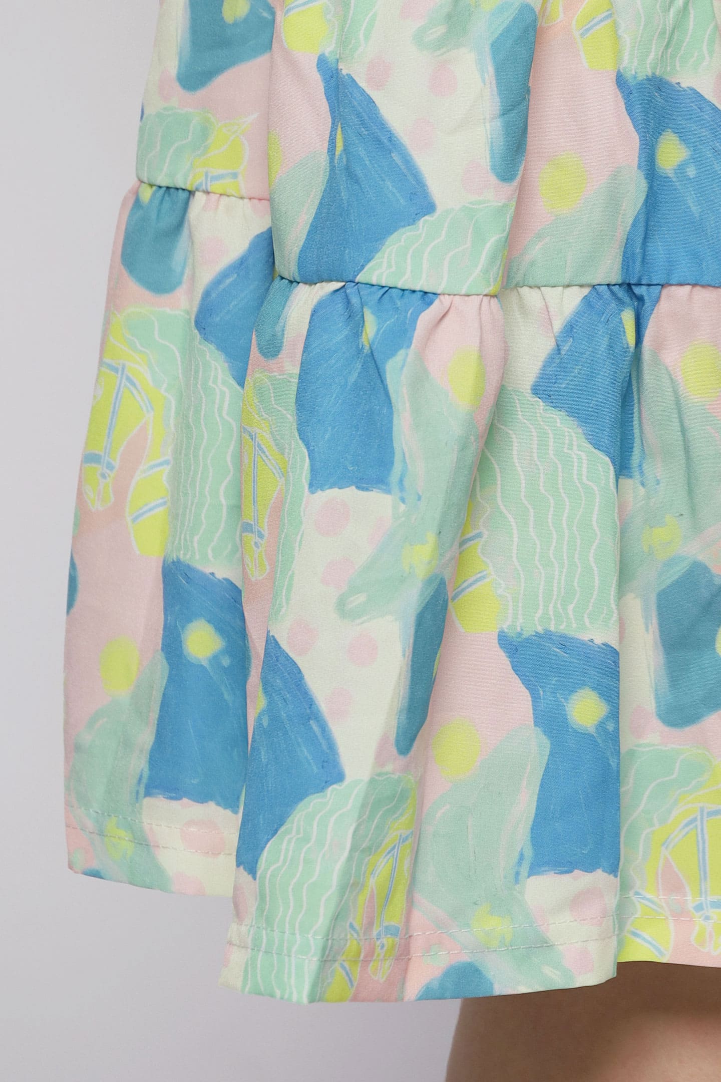 Ava Dress in Sorbet Tiles