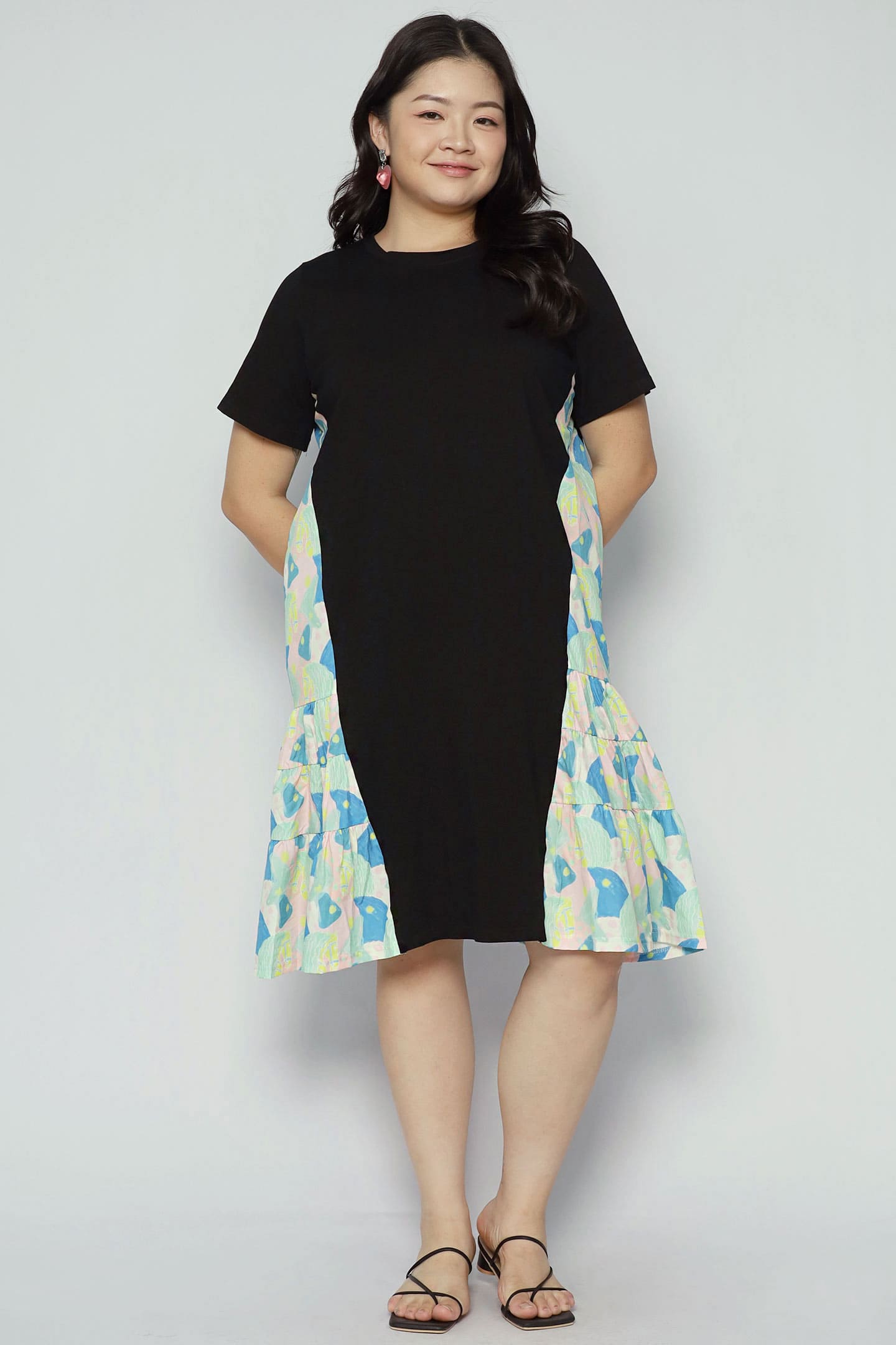 Ava Dress in Sorbet Tiles