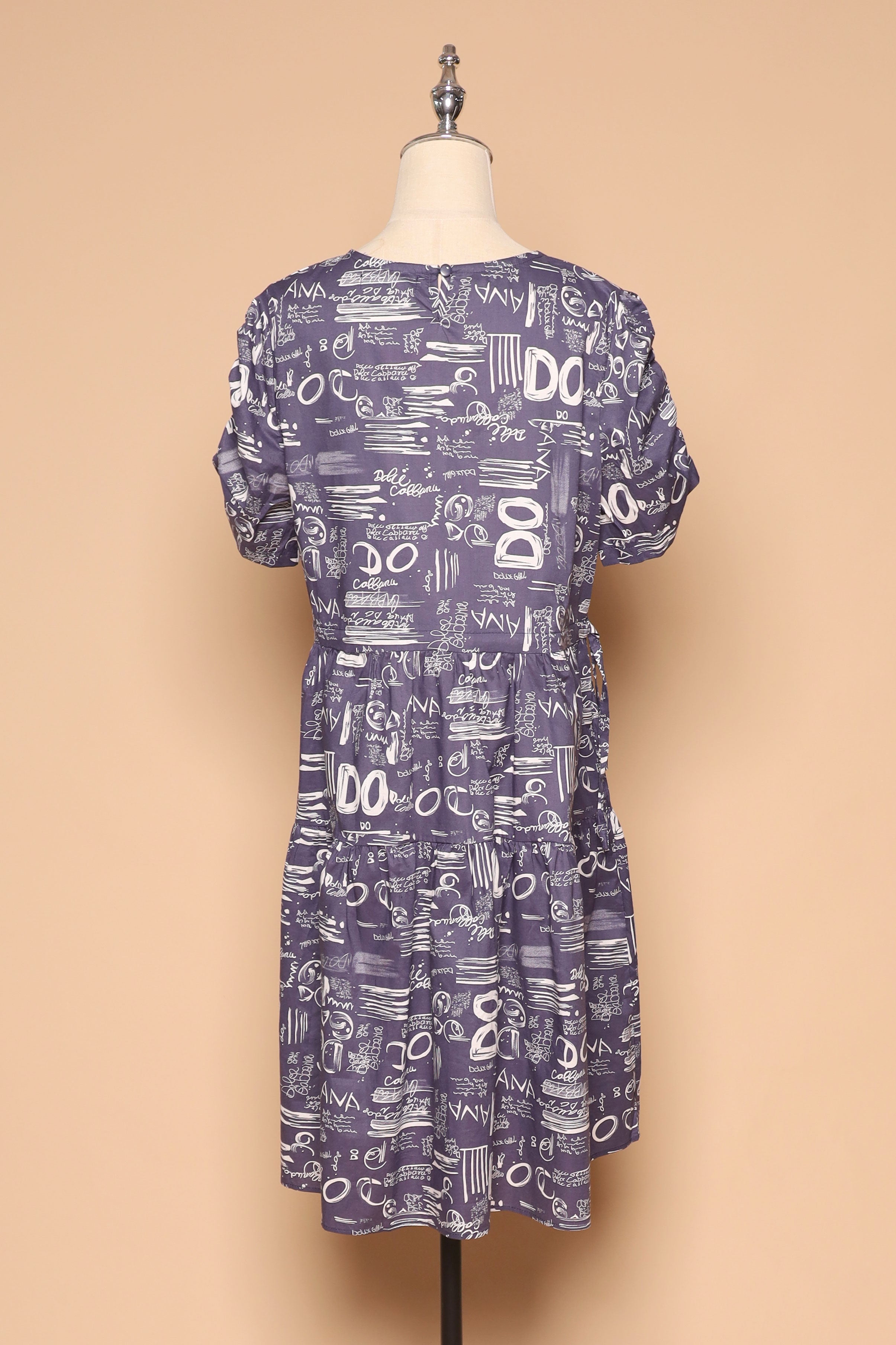PO - Avelyn Dress in Blue Scribbles