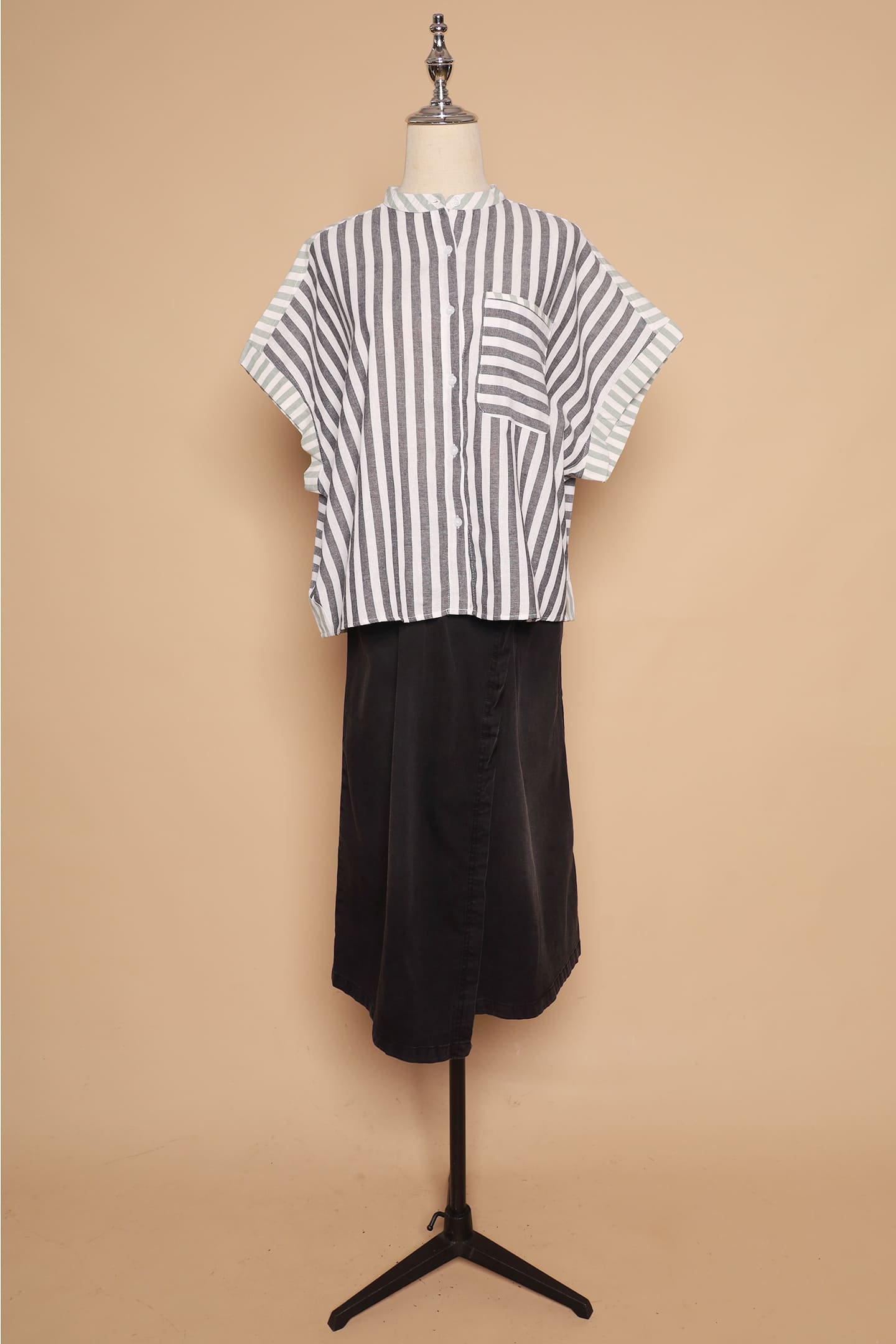 PO - Averie Top in Blue Stripes