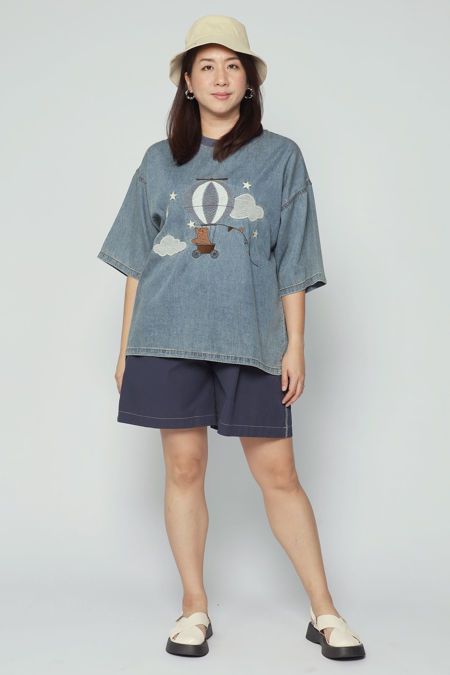Balloon Bliss Denim Top