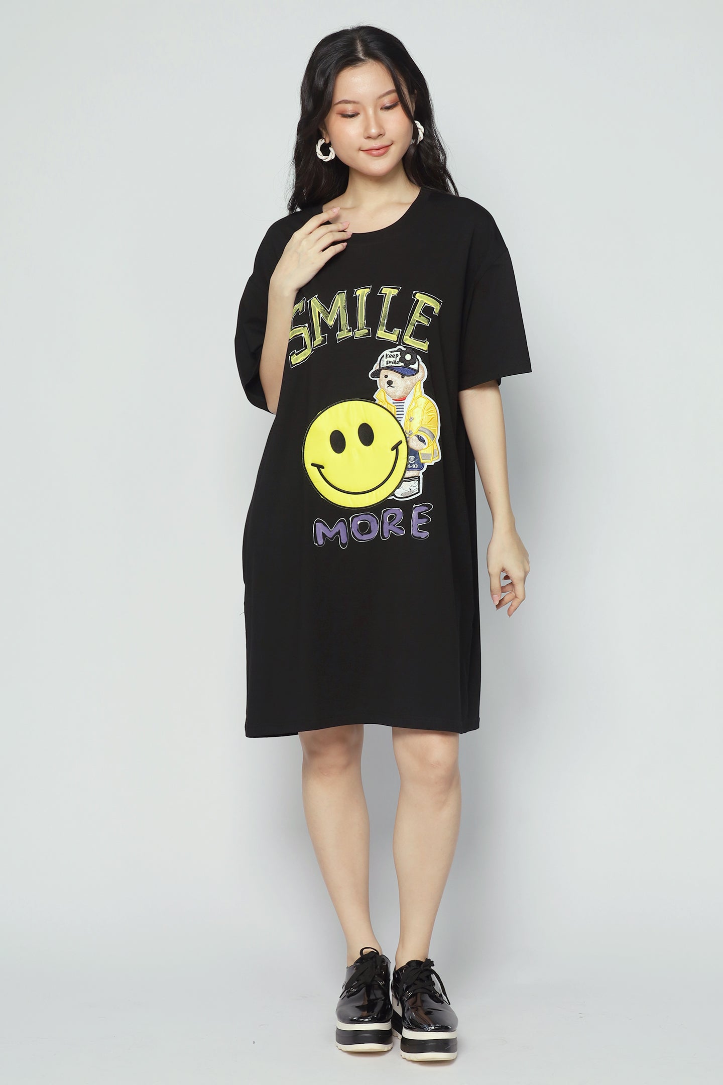 Bear Smile Tee Dress