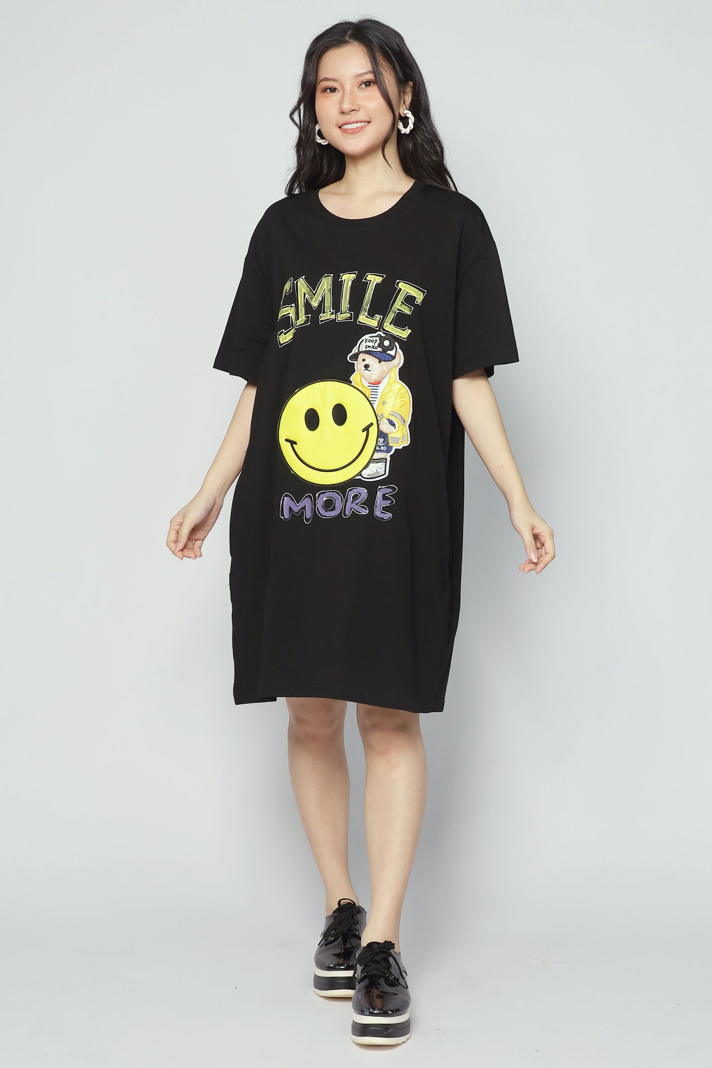 Bear Smile Tee Dress