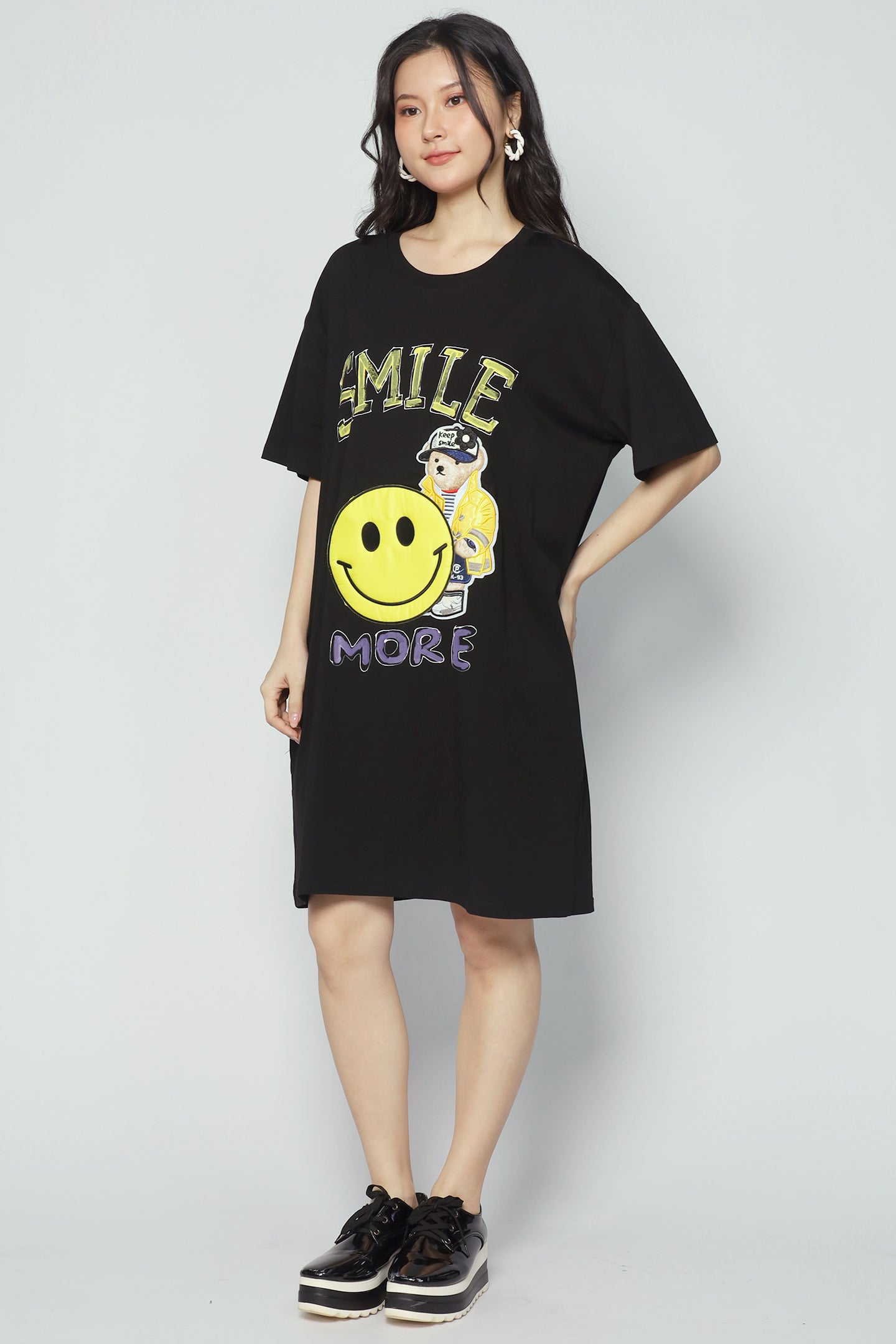 Bear Smile Tee Dress