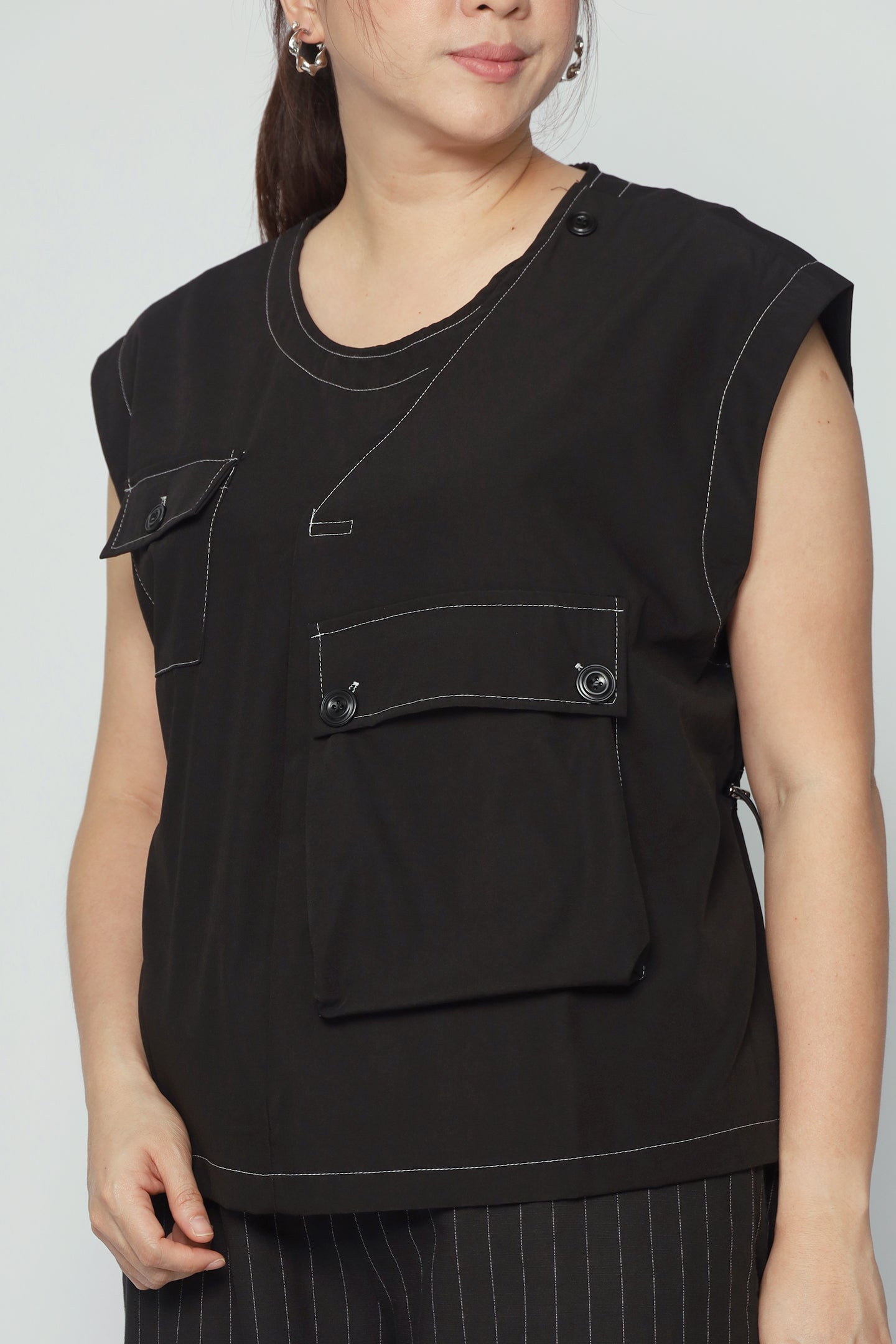 Blake Trimming Top in Black
