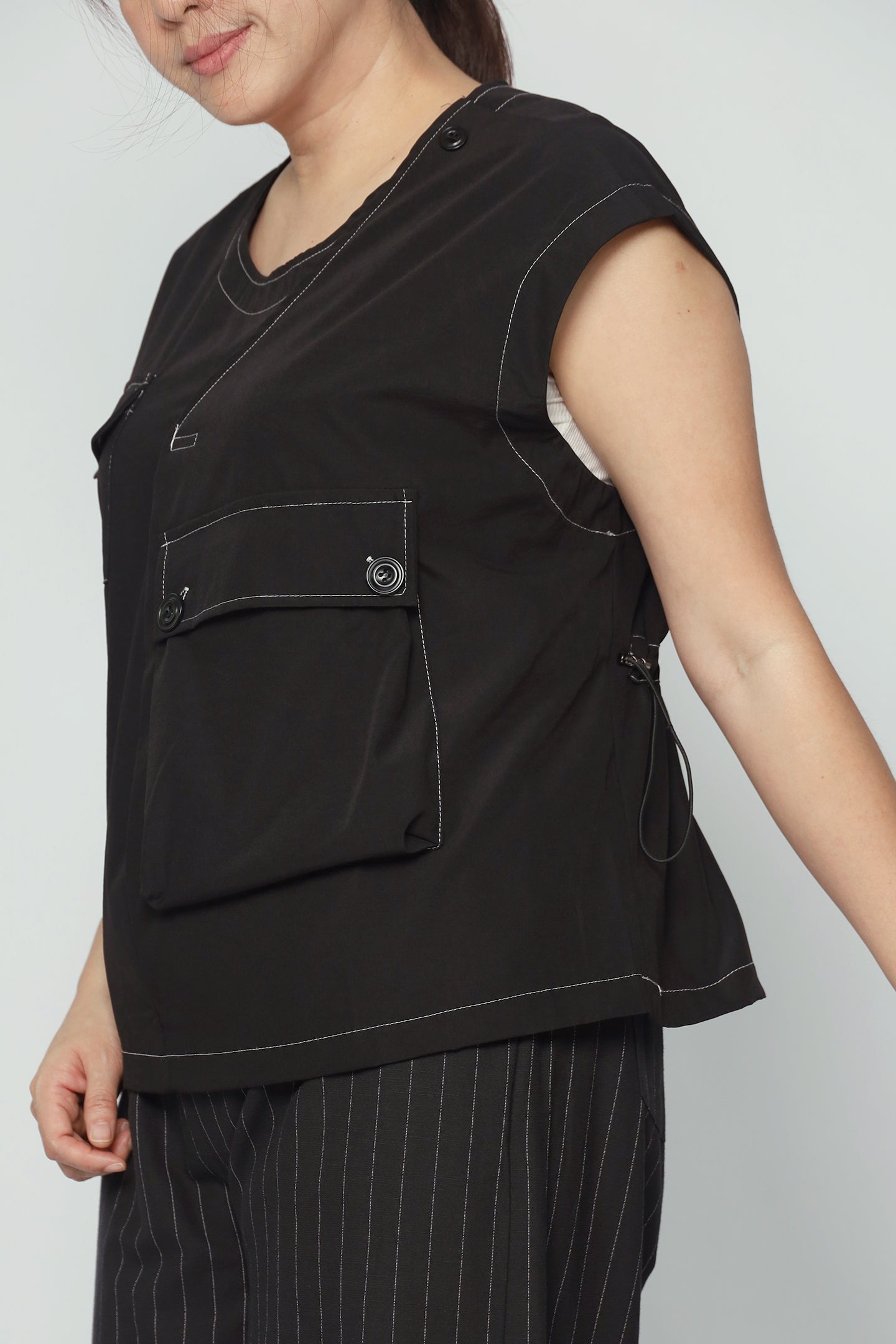 Blake Trimming Top in Black