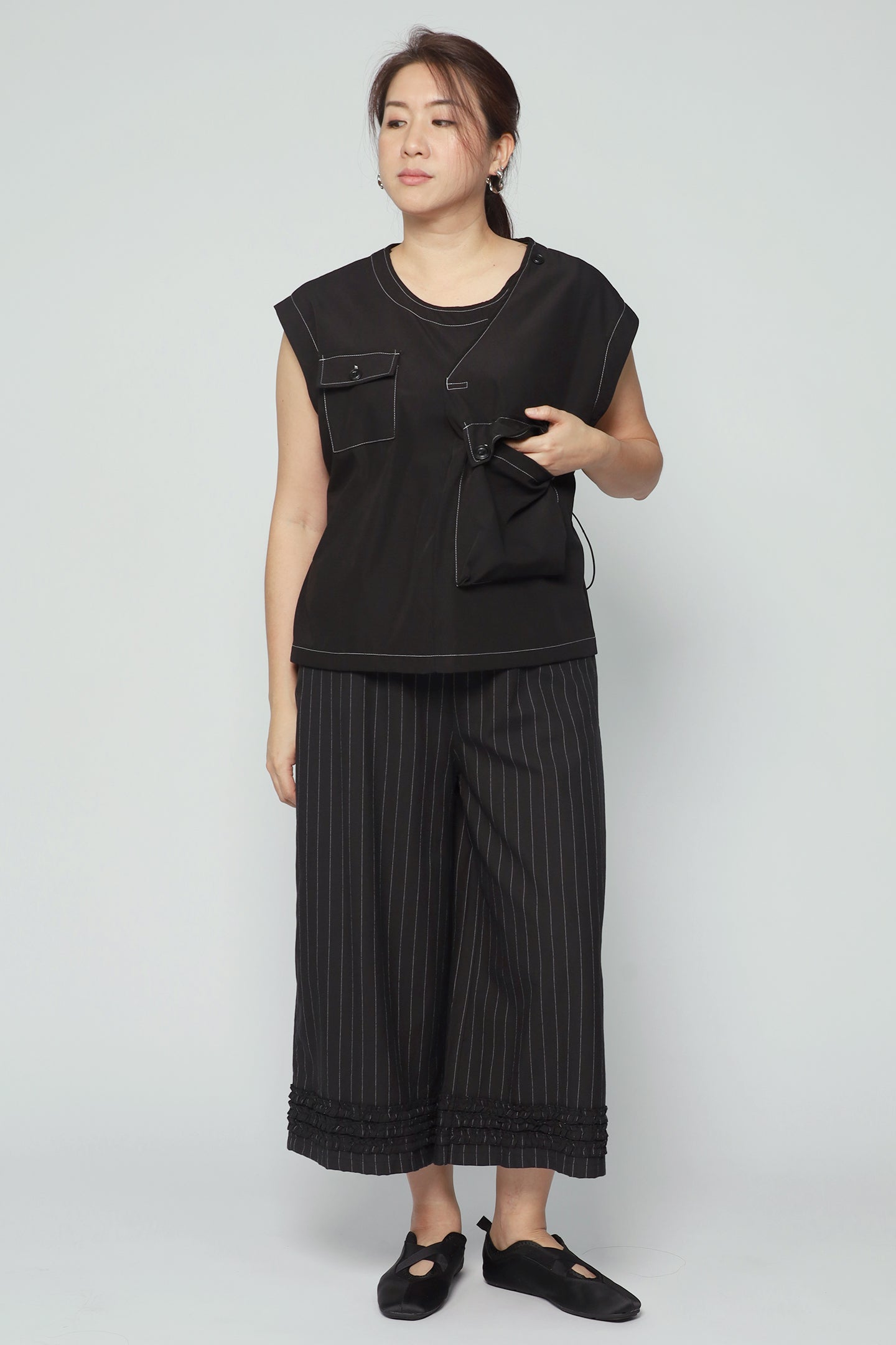 Blake Trimming Top in Black