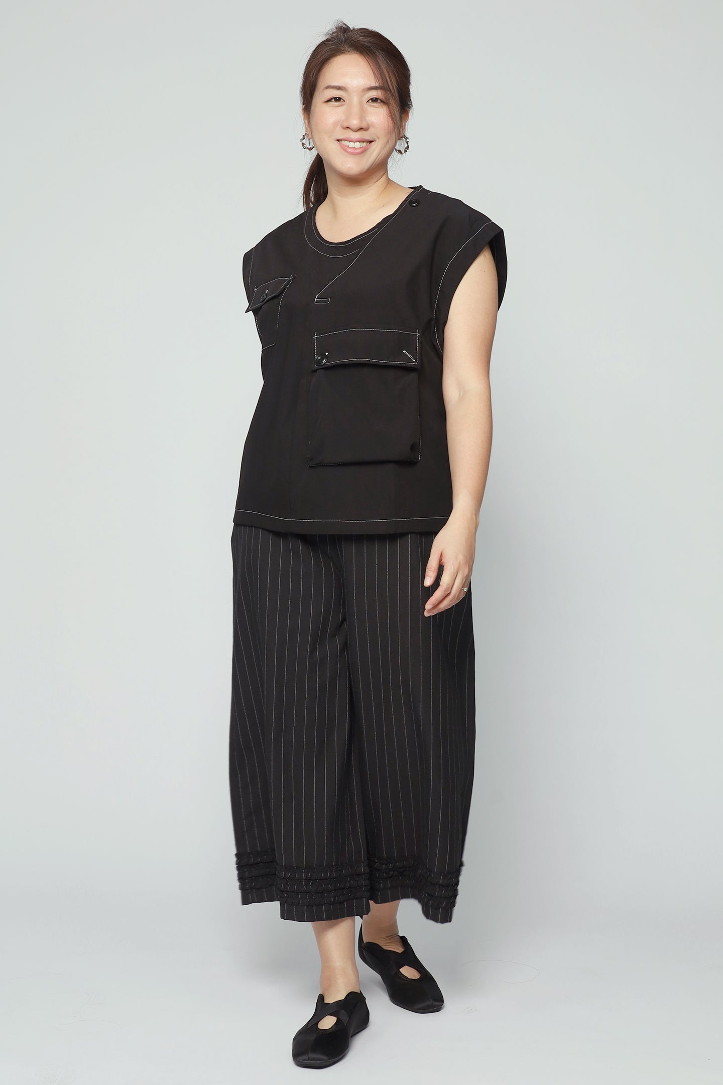Blake Trimming Top in Black