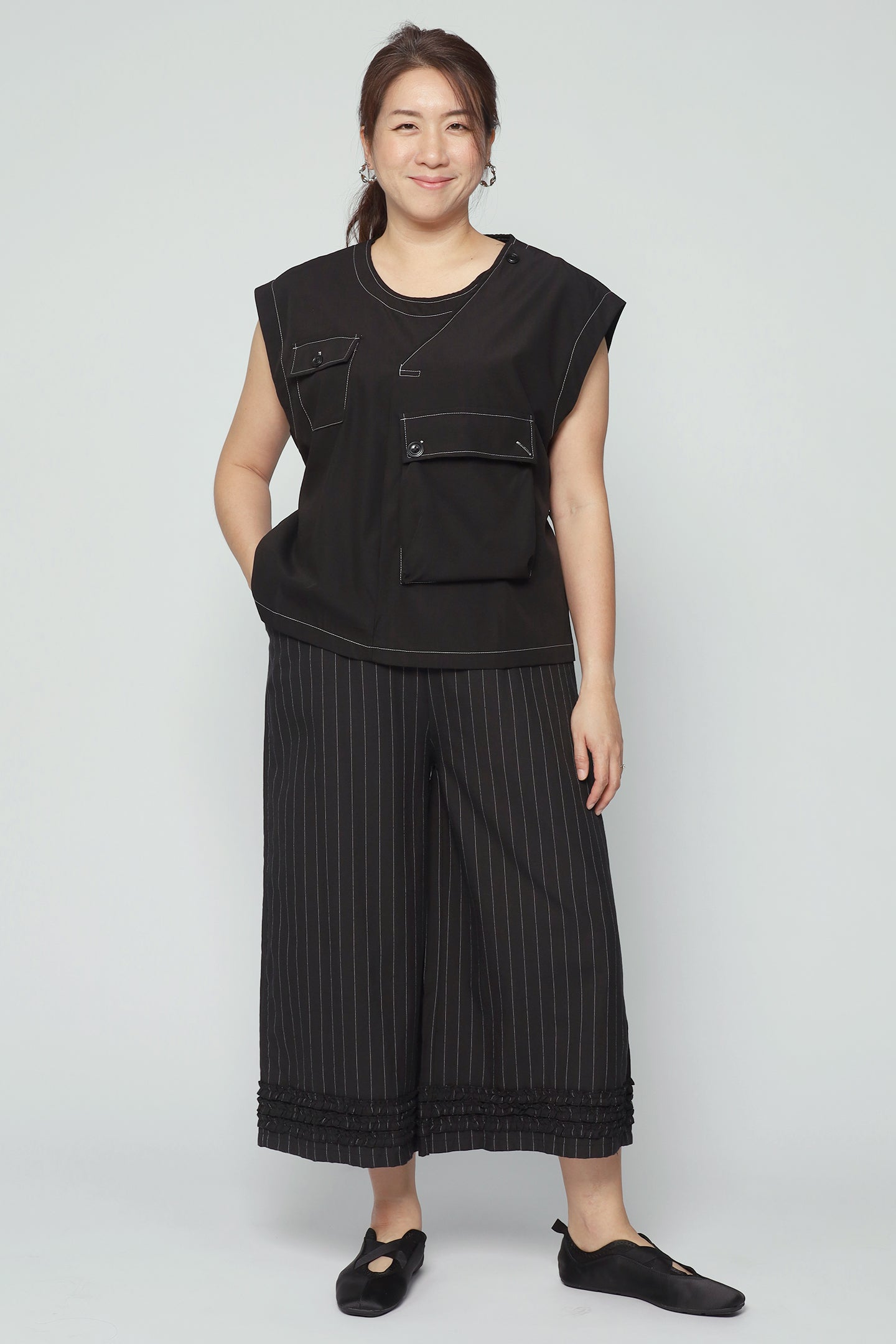 Blake Trimming Top in Black