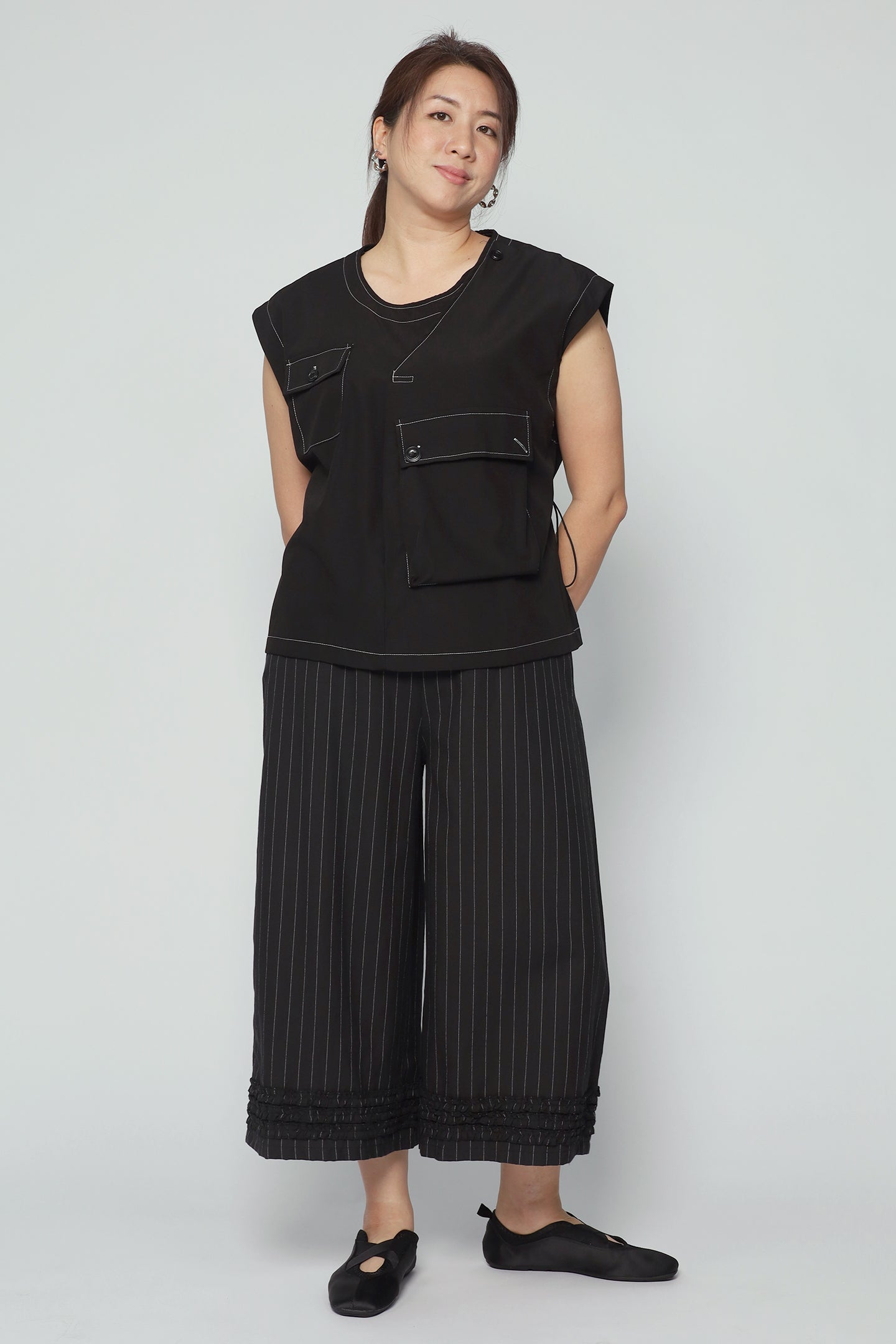 Blake Trimming Top in Black