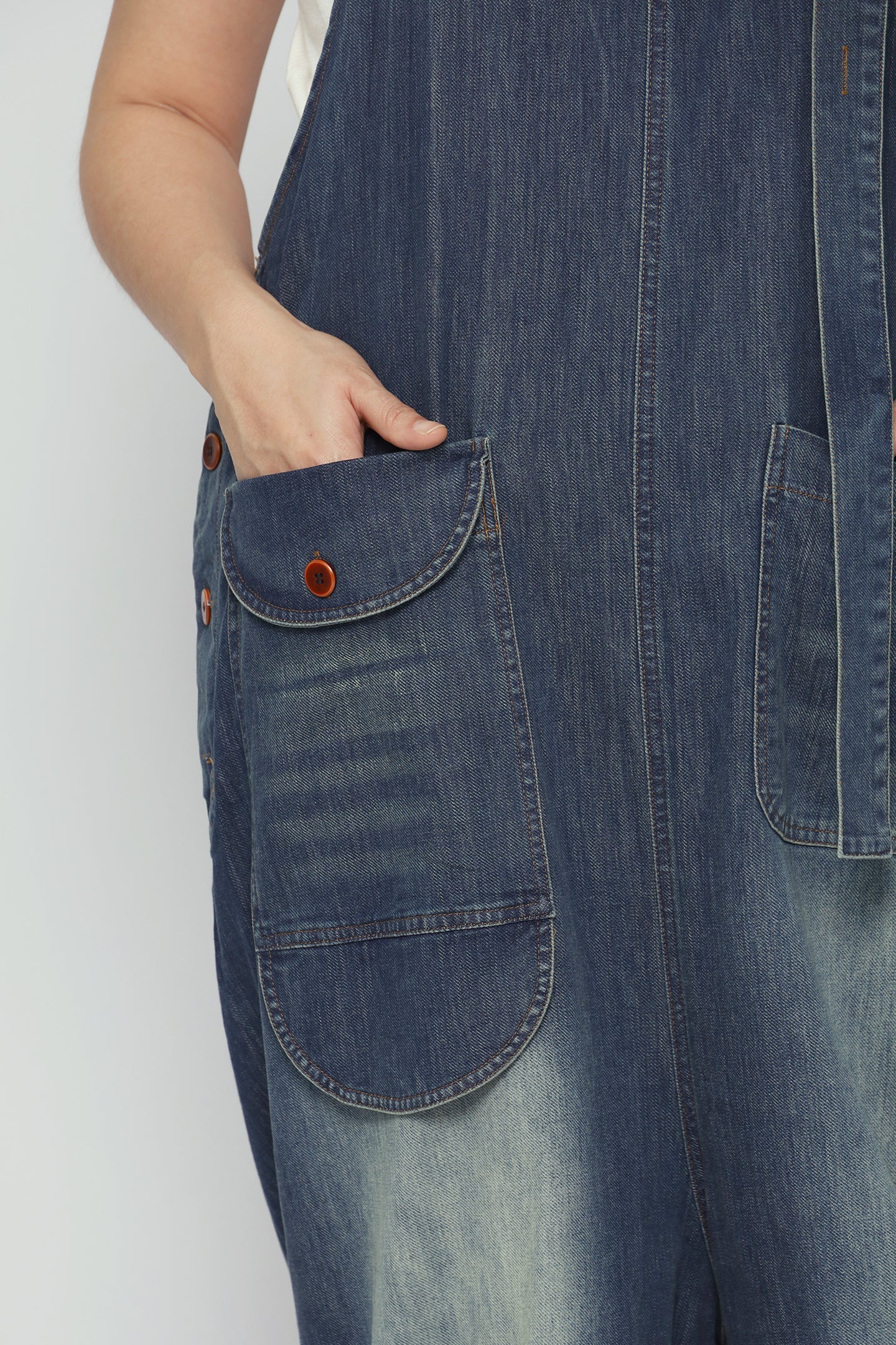 Blanc Denim Jumpsuit