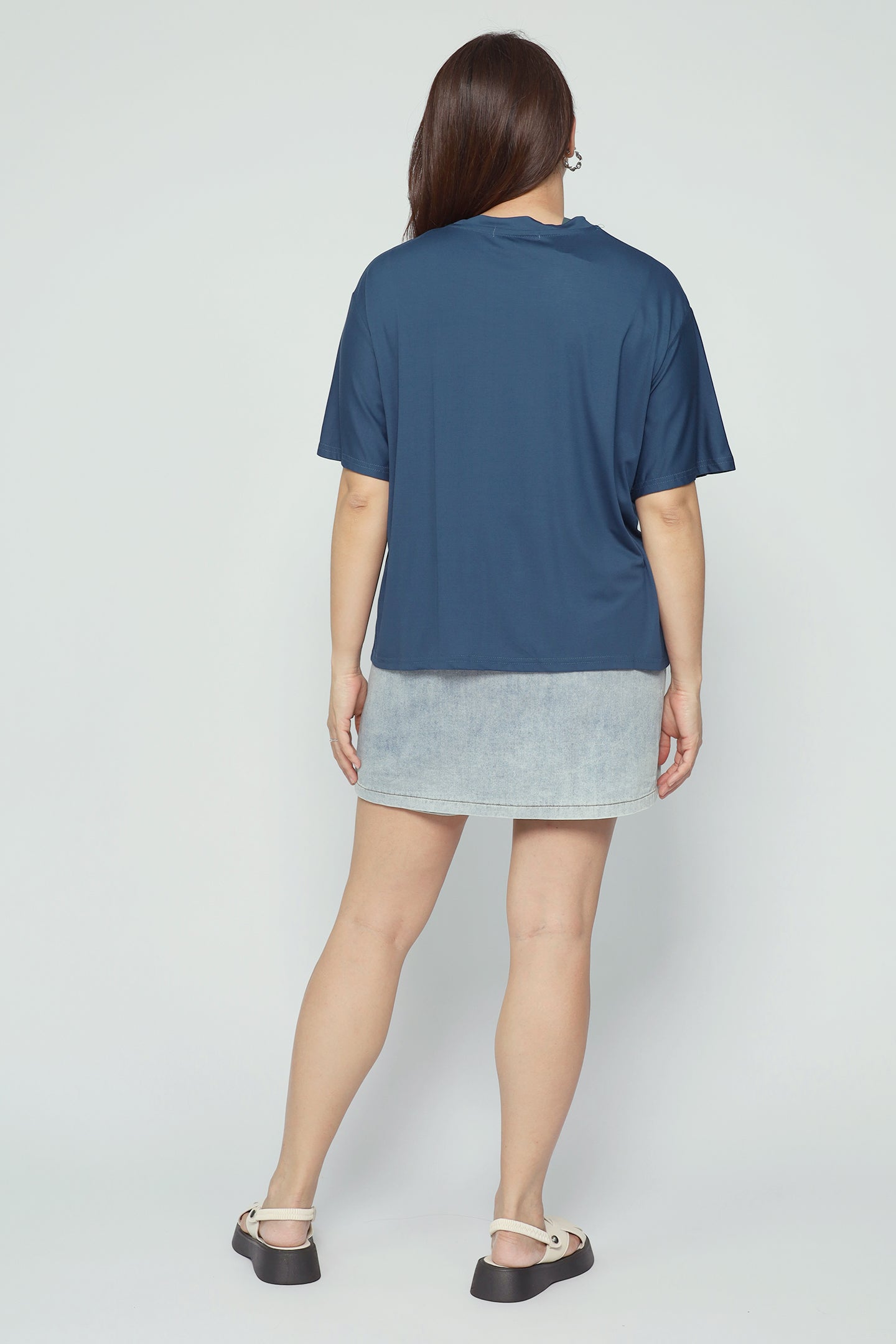 Easy By TE - Slow Steps Zipper Top in Blue