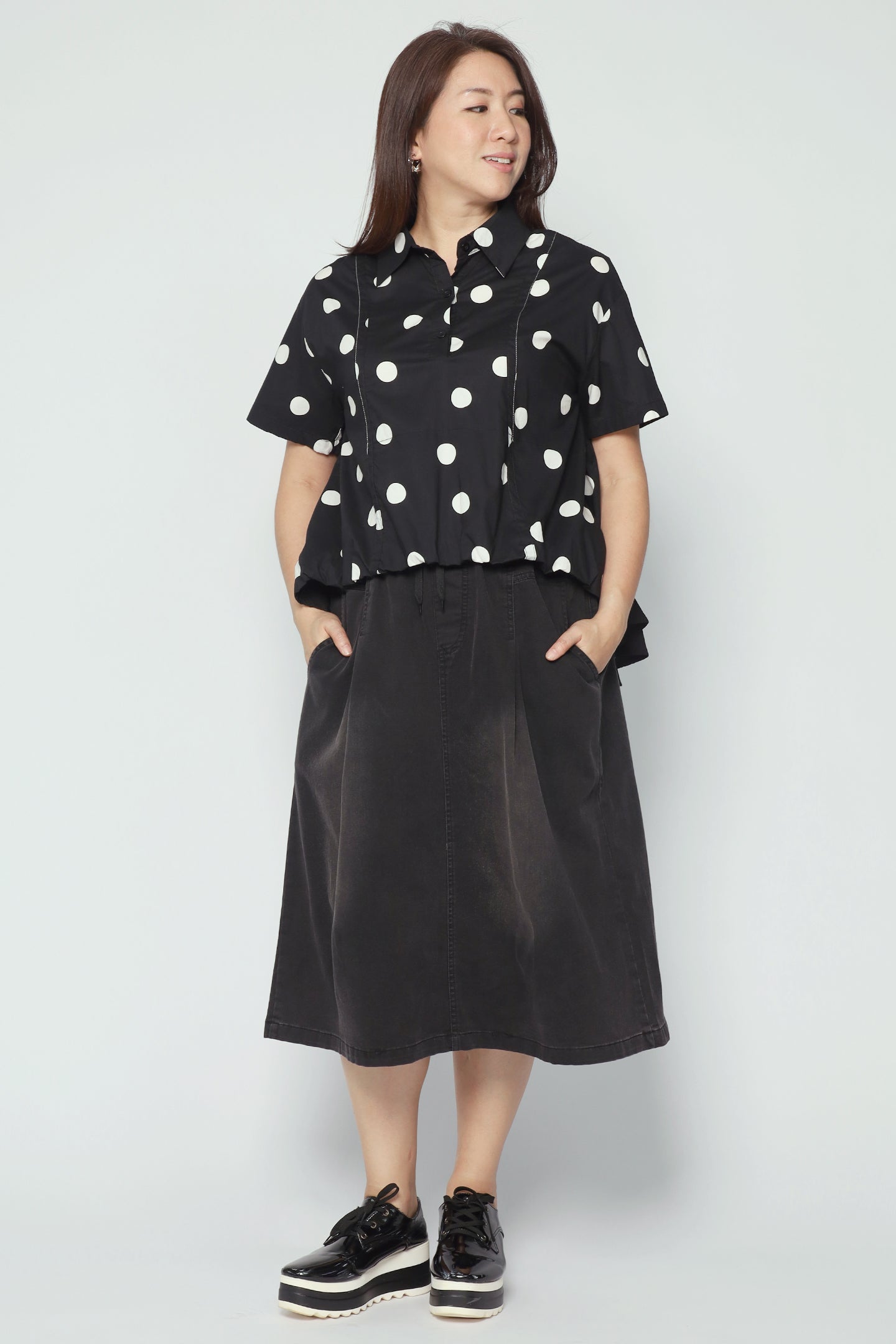 Bravina Polkadot Top