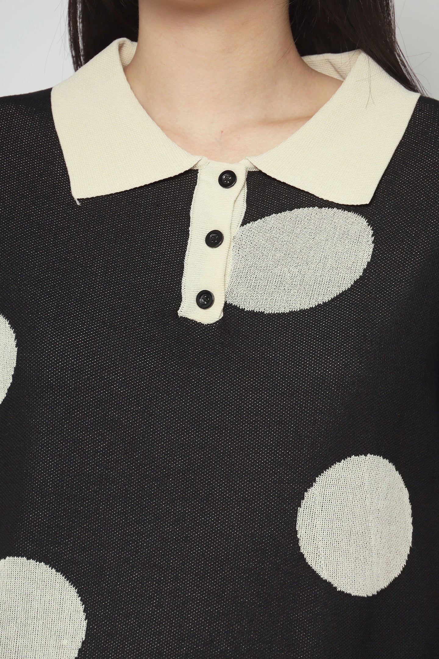 Bunbun Polkadot Knit Dress