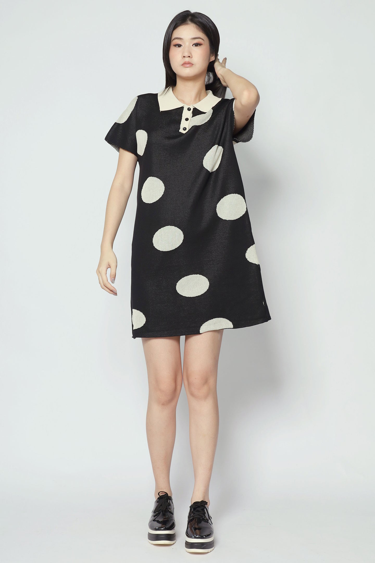 Bunbun Polkadot Knit Dress