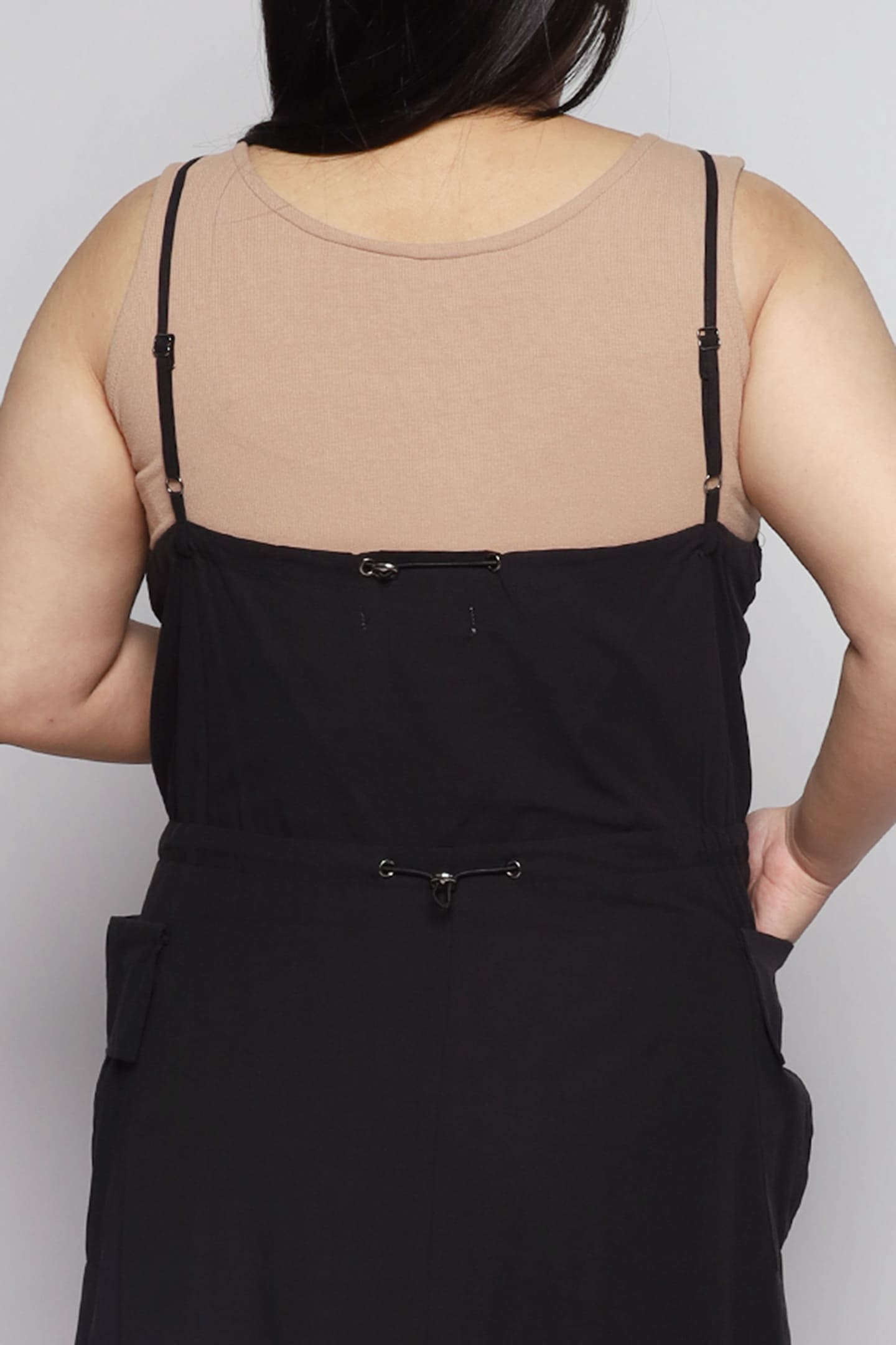 Bailey Pinafore Dress in Black