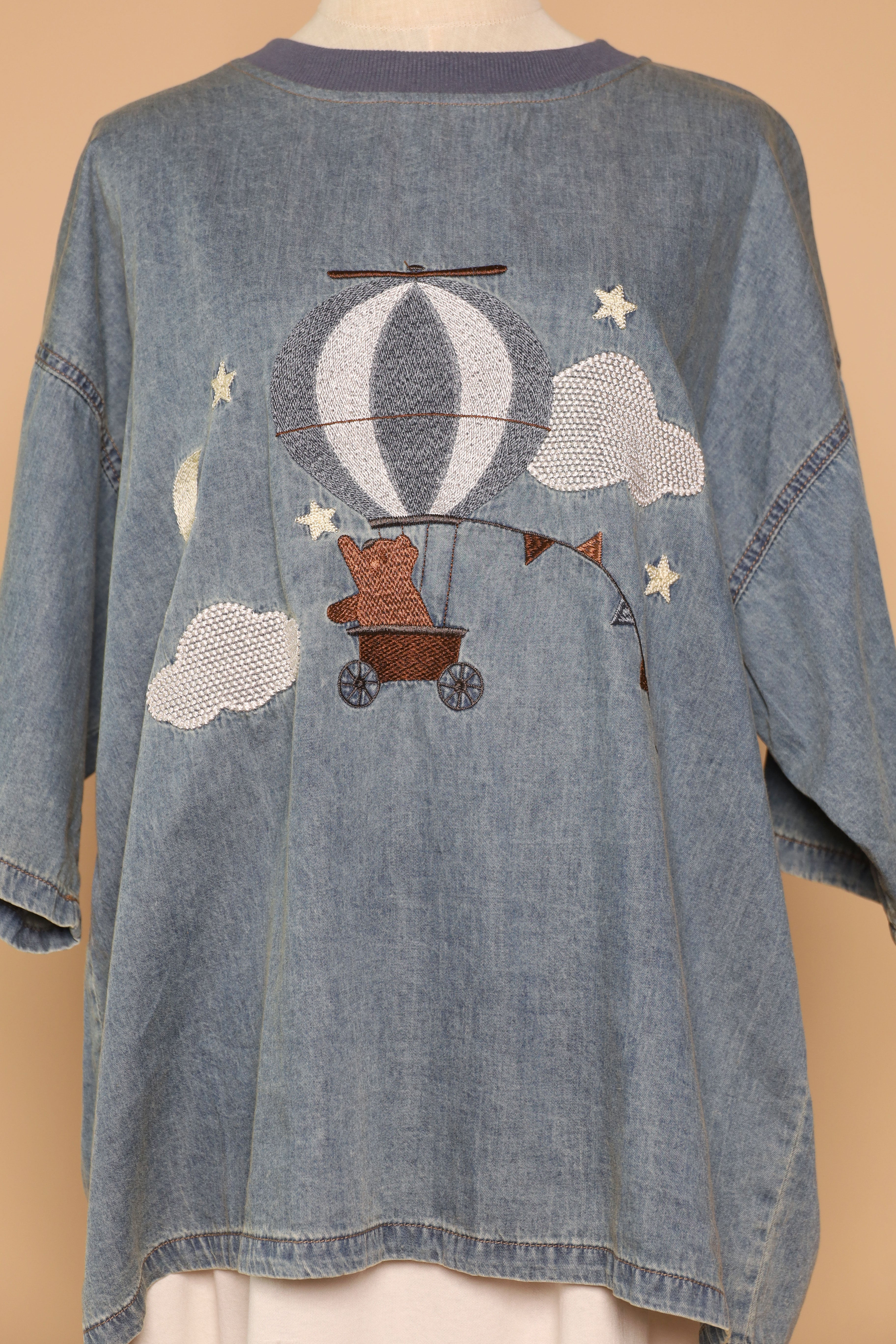 PO - Balloon Bliss Denim Top