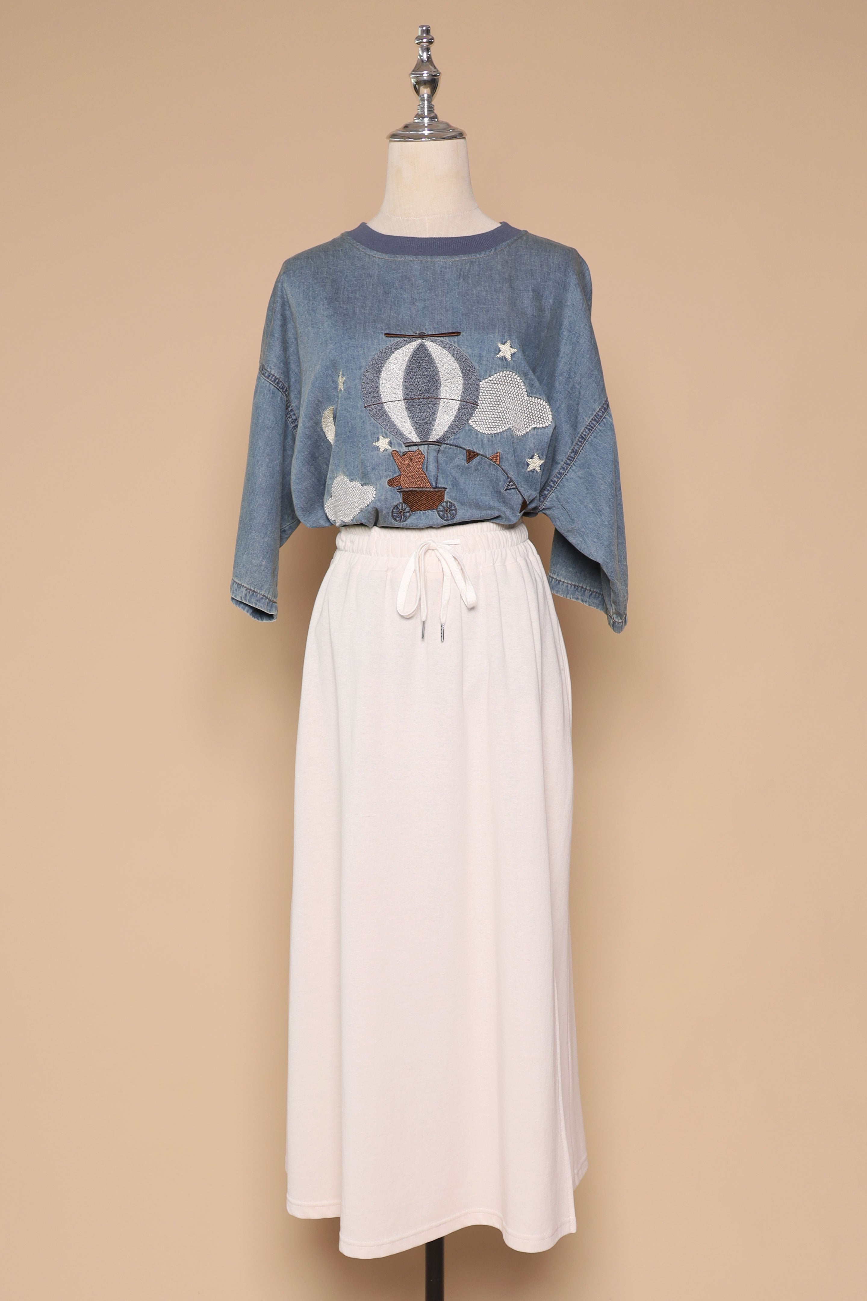 PO - Balloon Bliss Denim Top