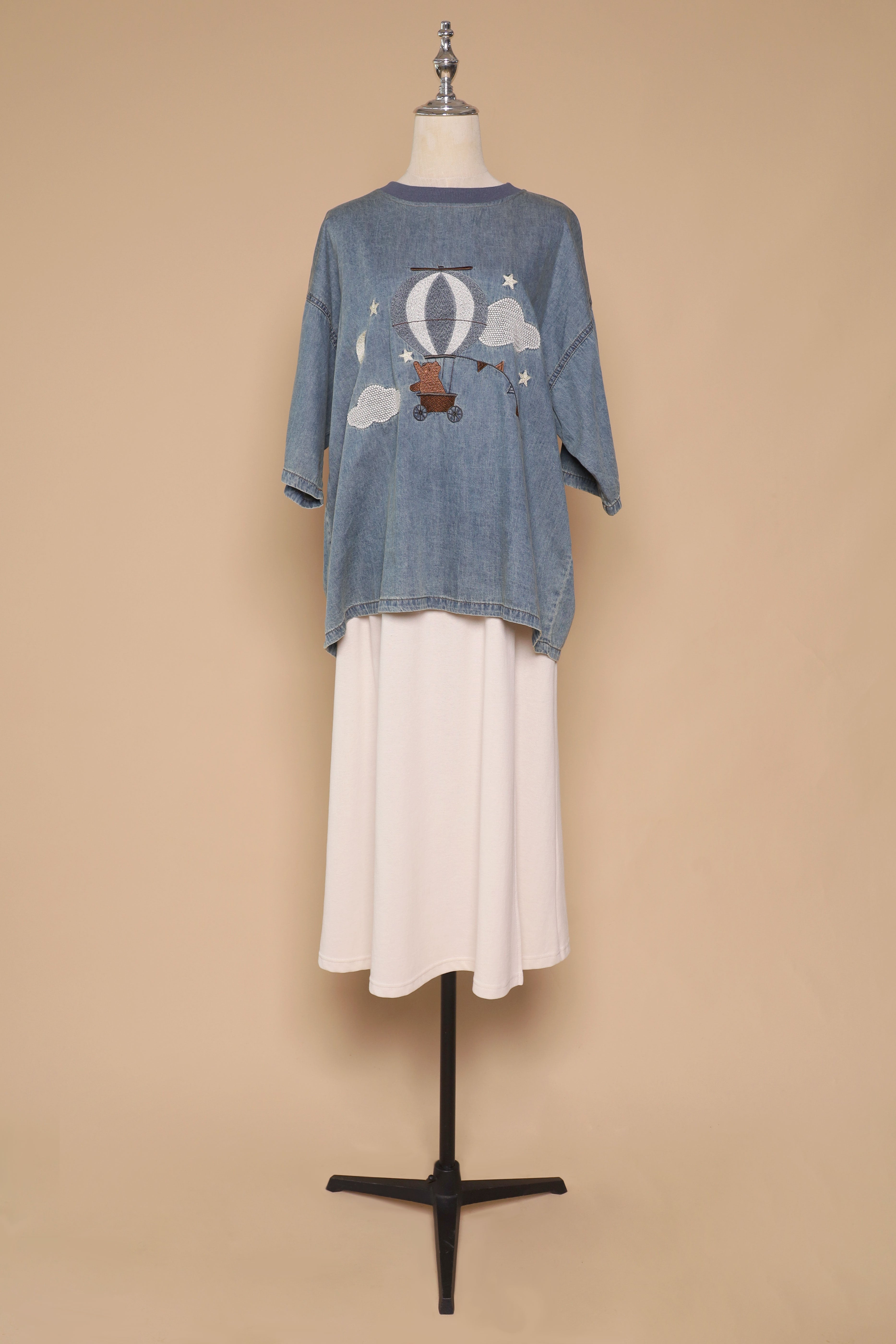 PO - Balloon Bliss Denim Top