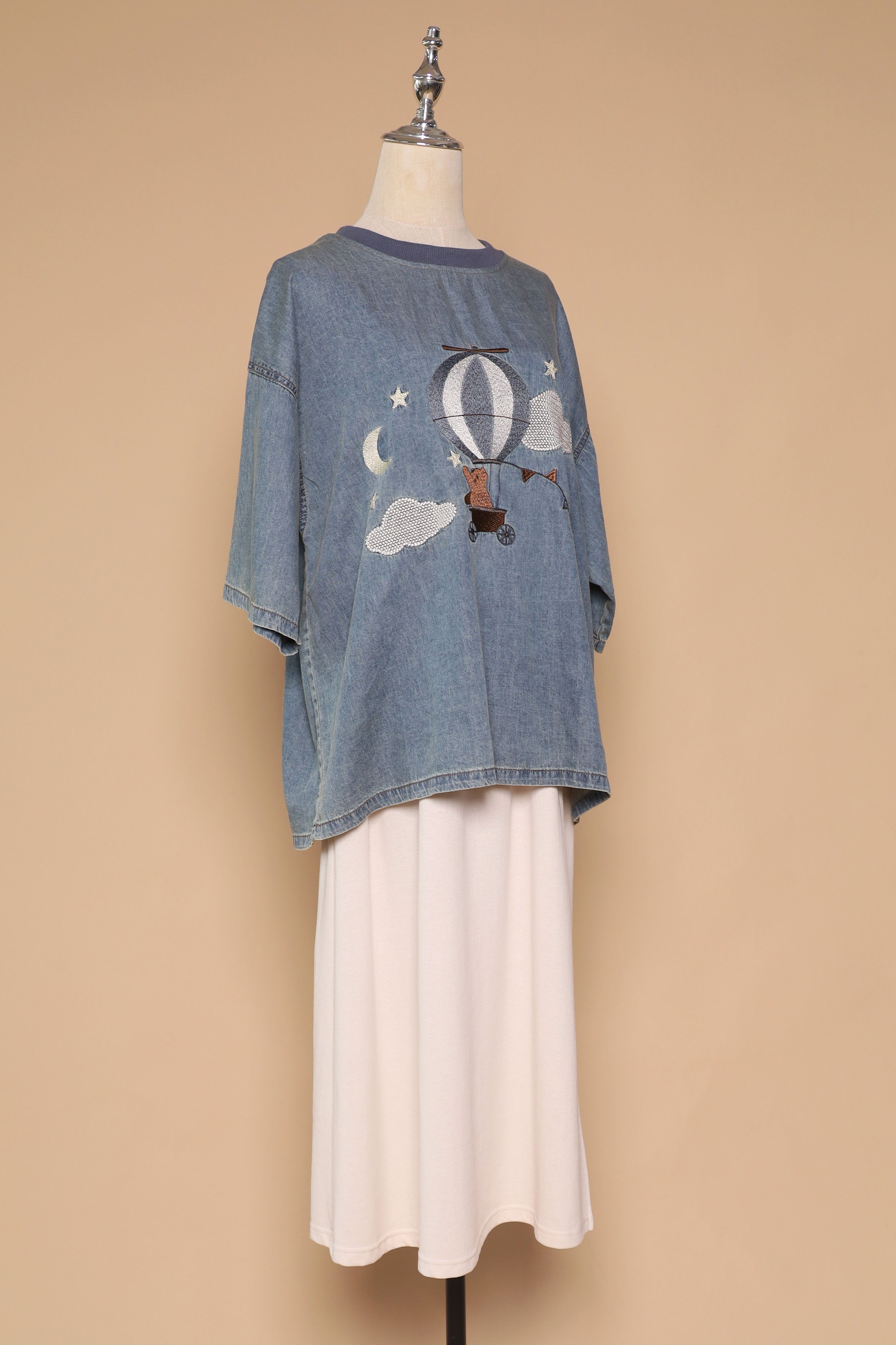 PO - Balloon Bliss Denim Top