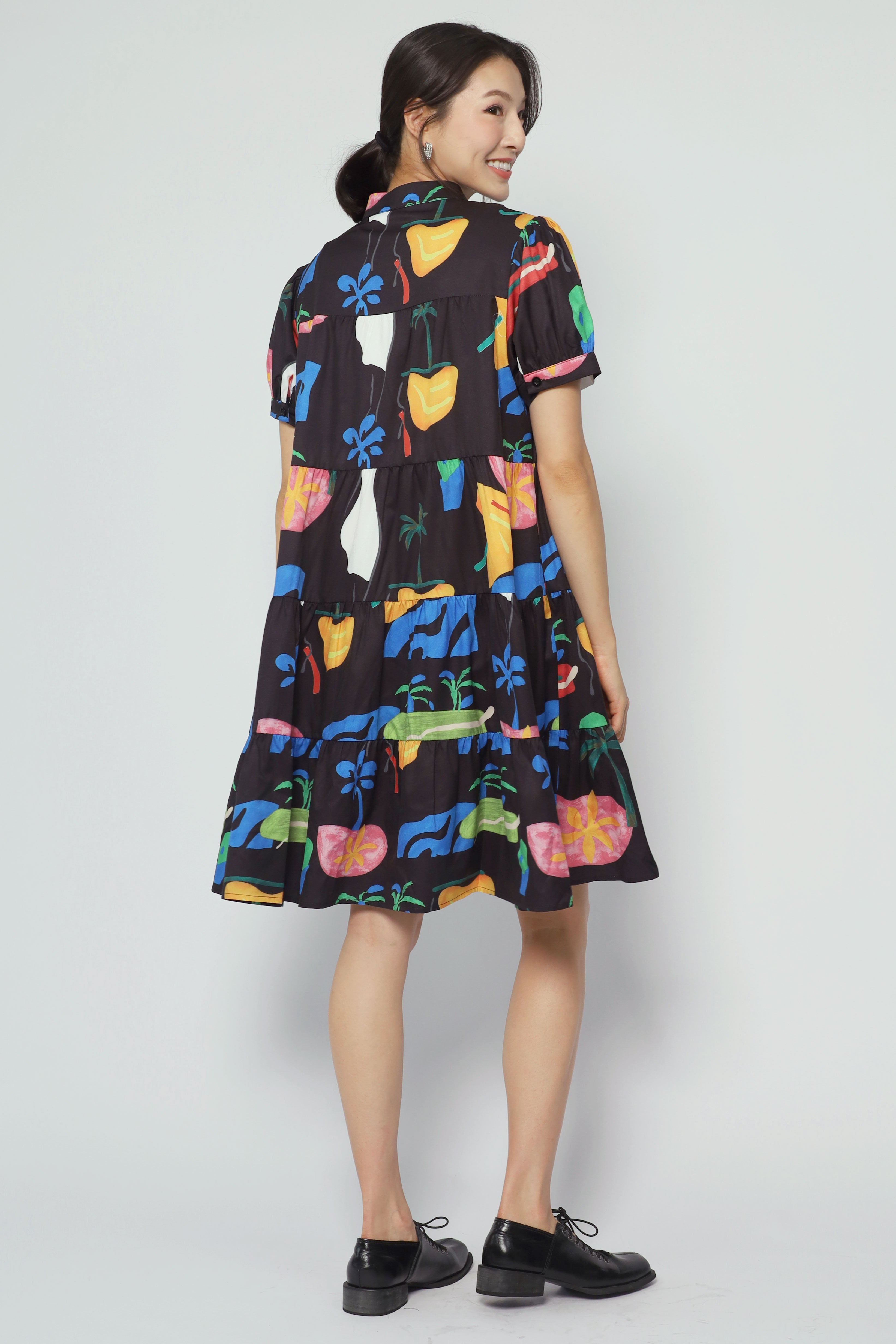 Bibi Dress in Palm Pop