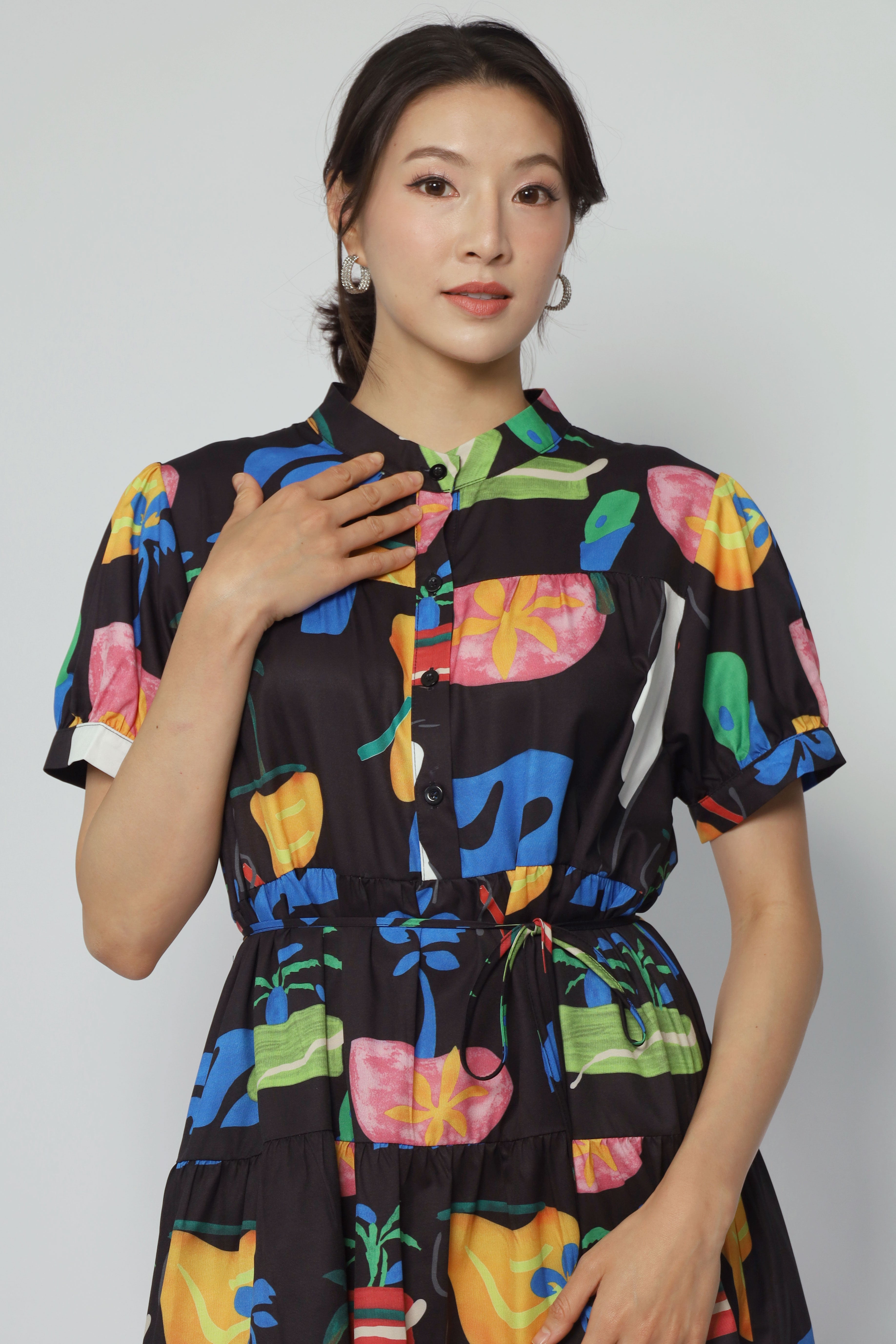 Bibi Dress in Palm Pop