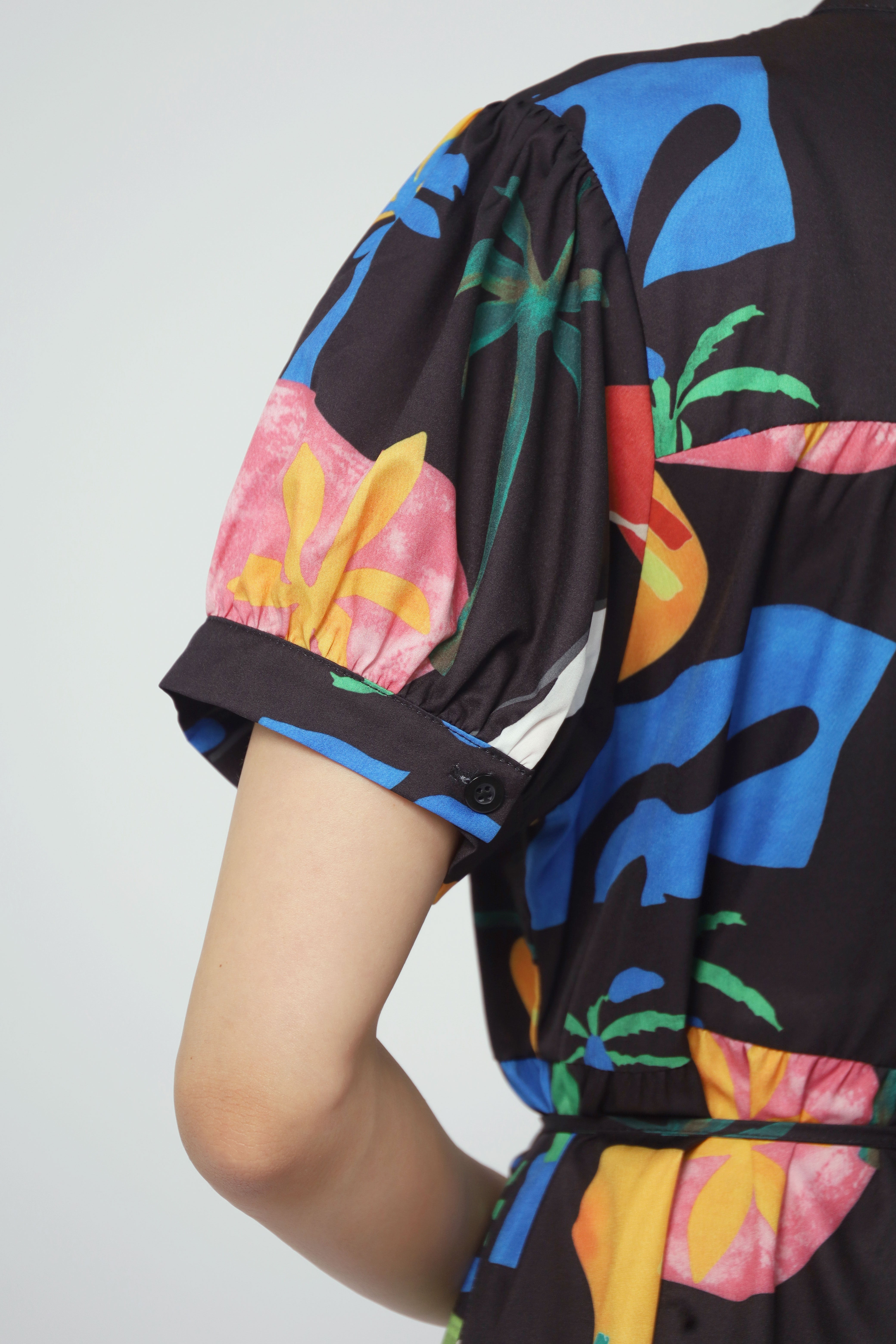 Bibi Dress in Palm Pop
