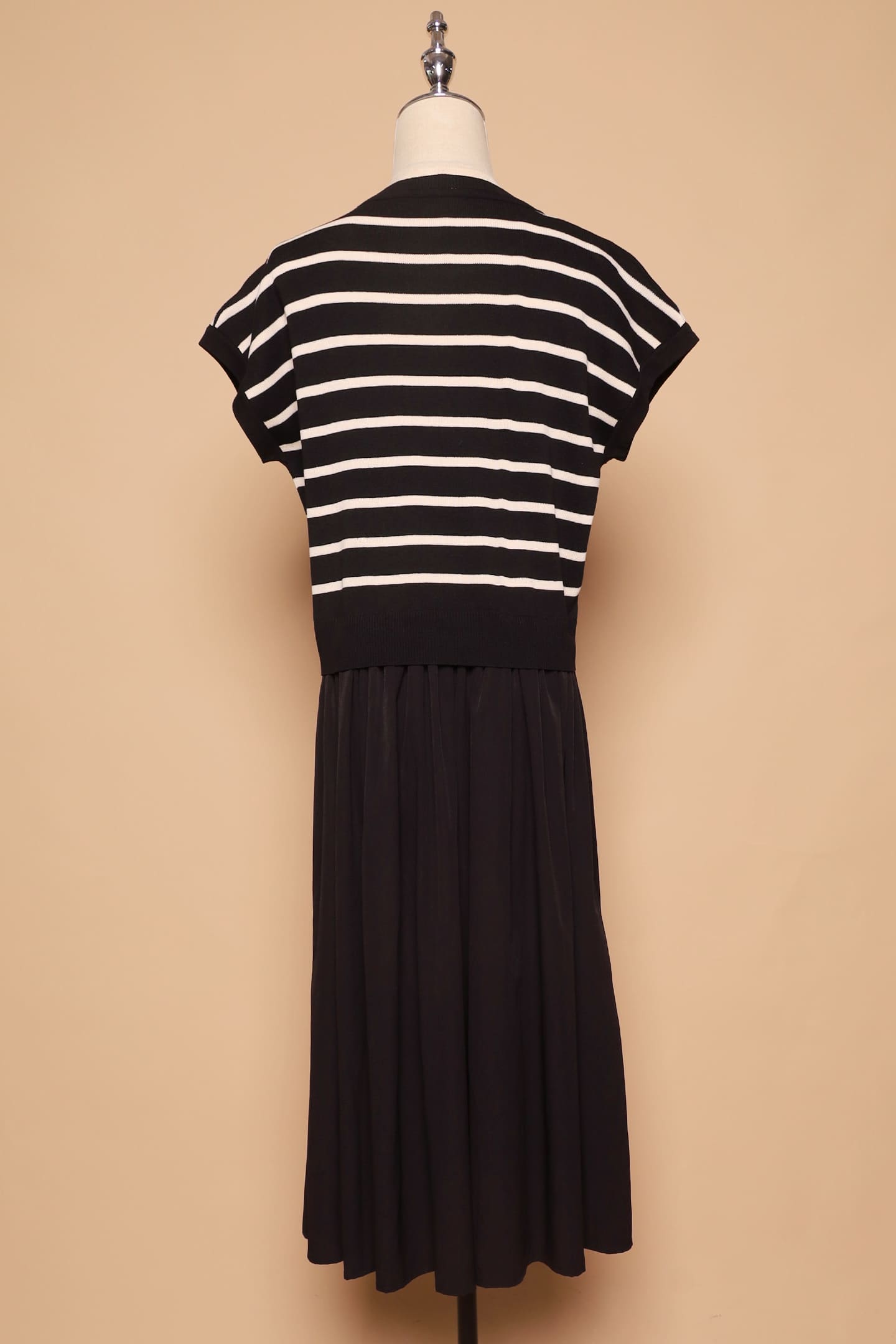 PO - Billy Stripes Knit Dress in Black