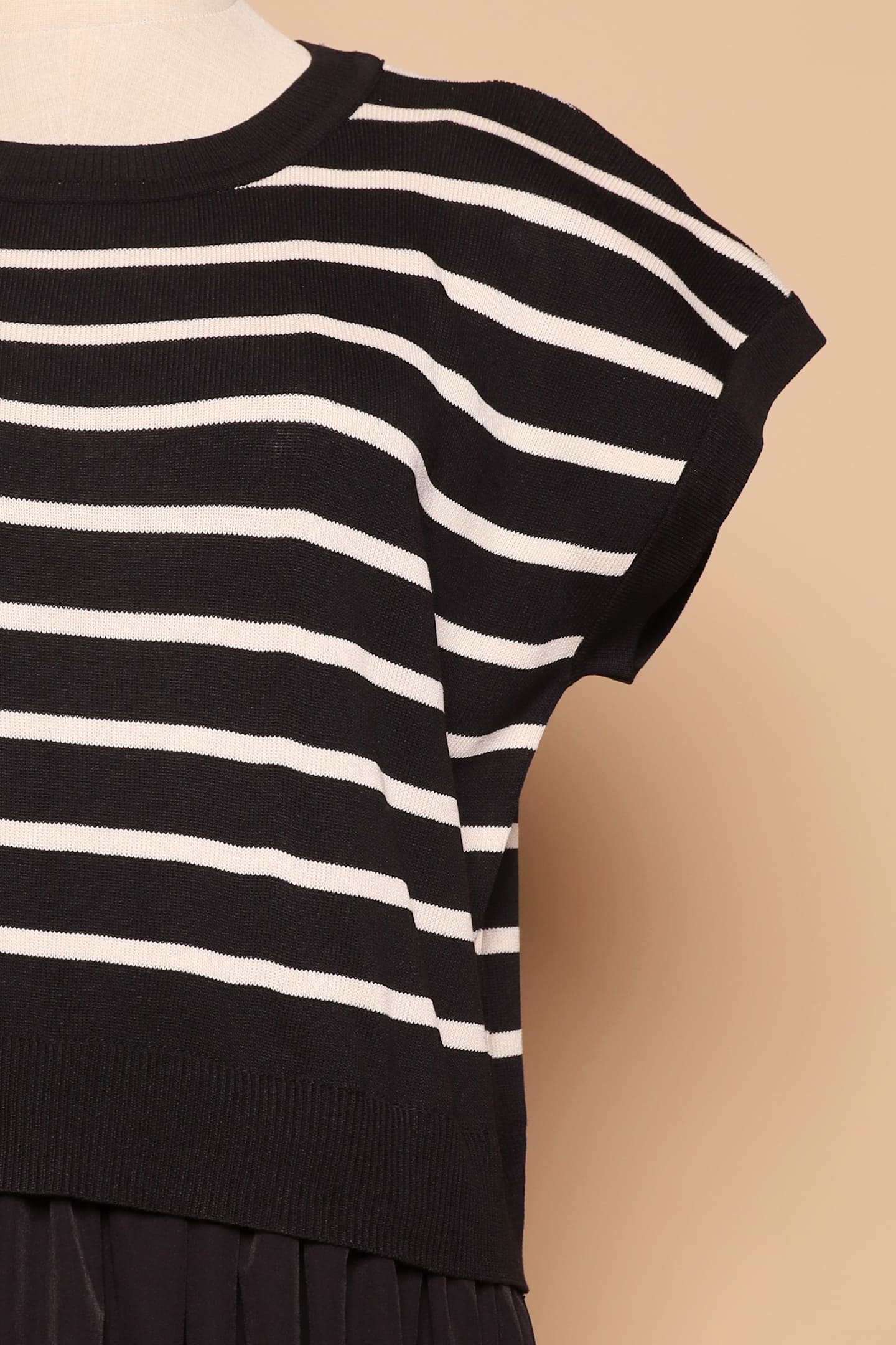 PO - Billy Stripes Knit Dress in Black