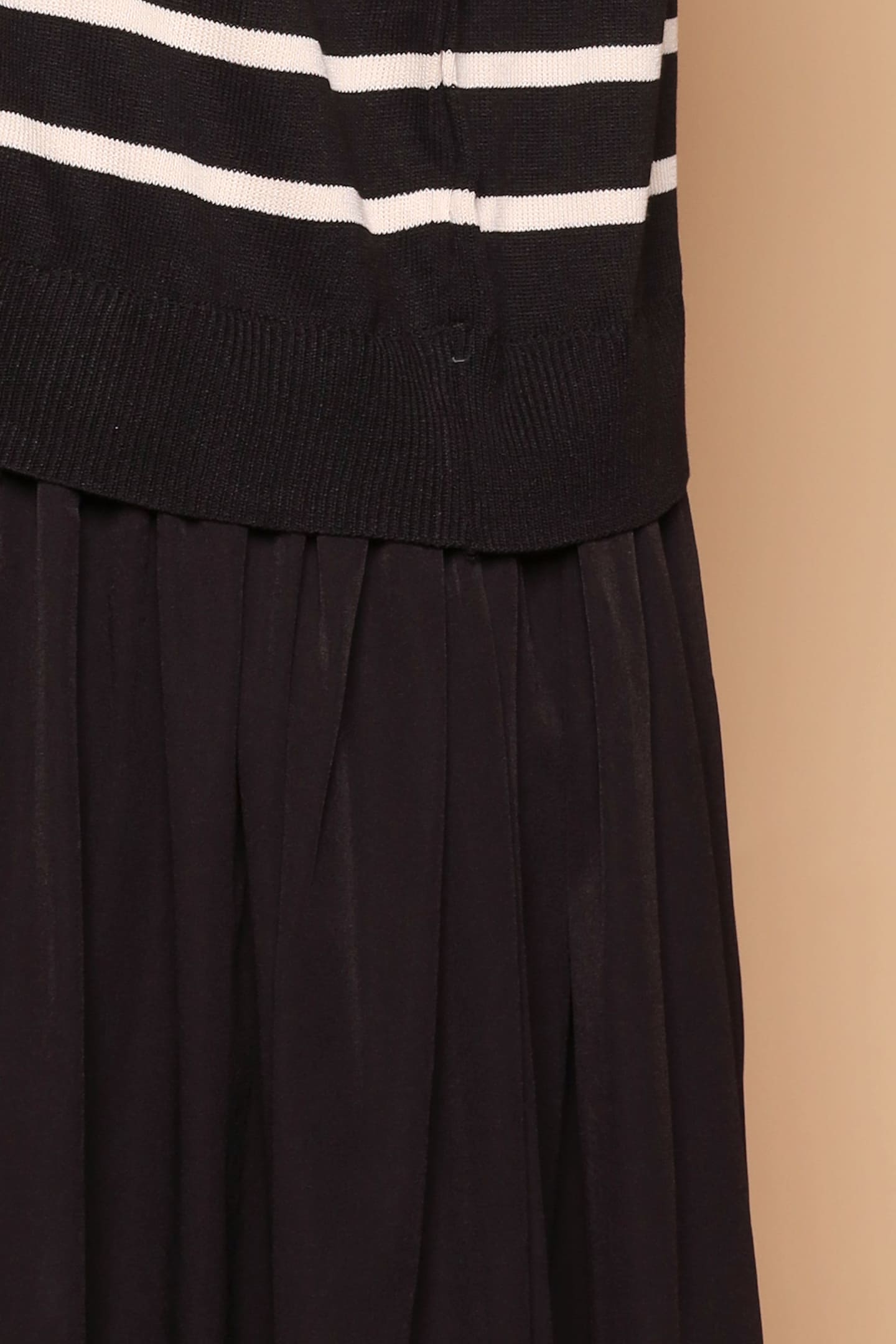 PO - Billy Stripes Knit Dress in Black