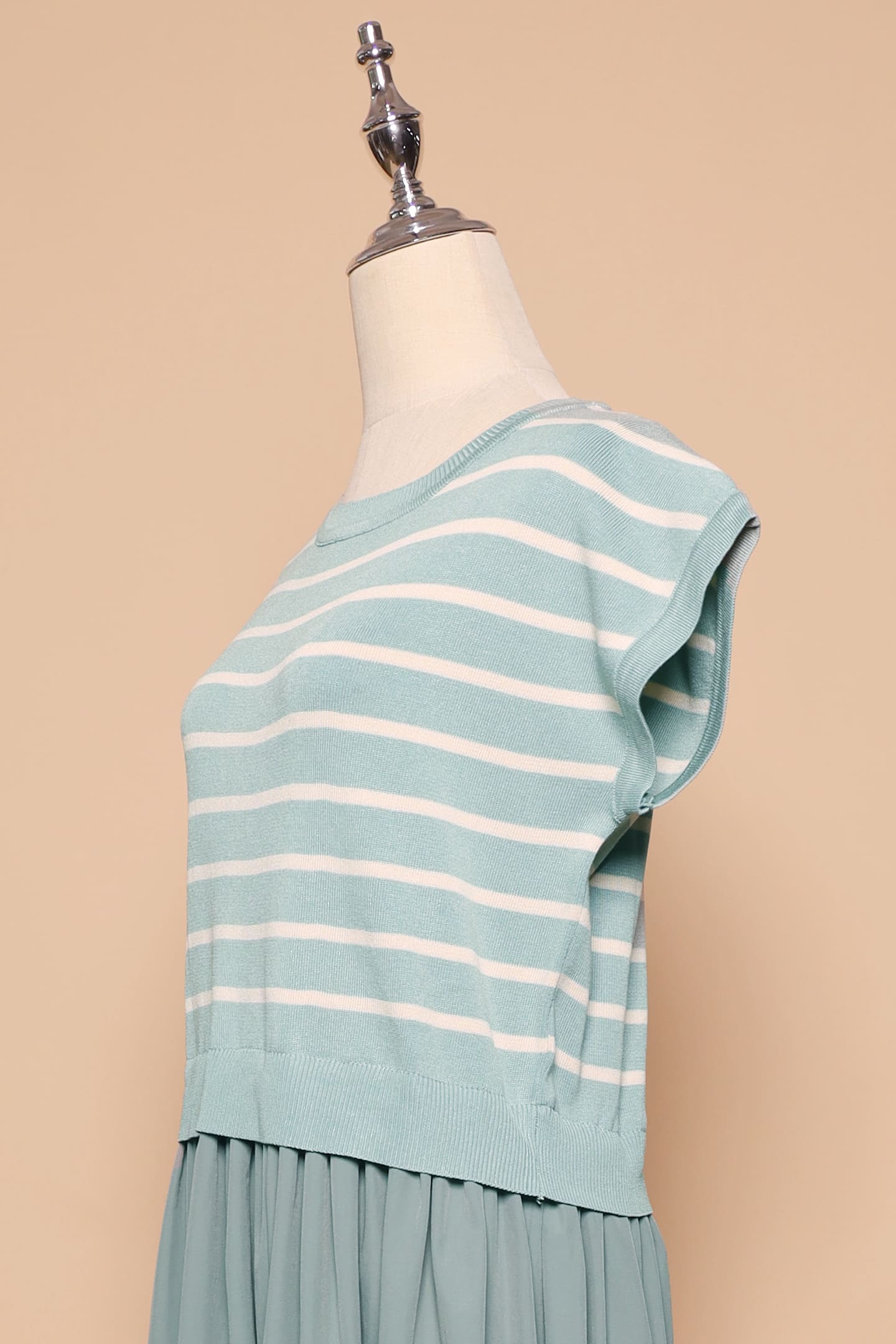PO - Billy Stripes Knit Dress in Mint