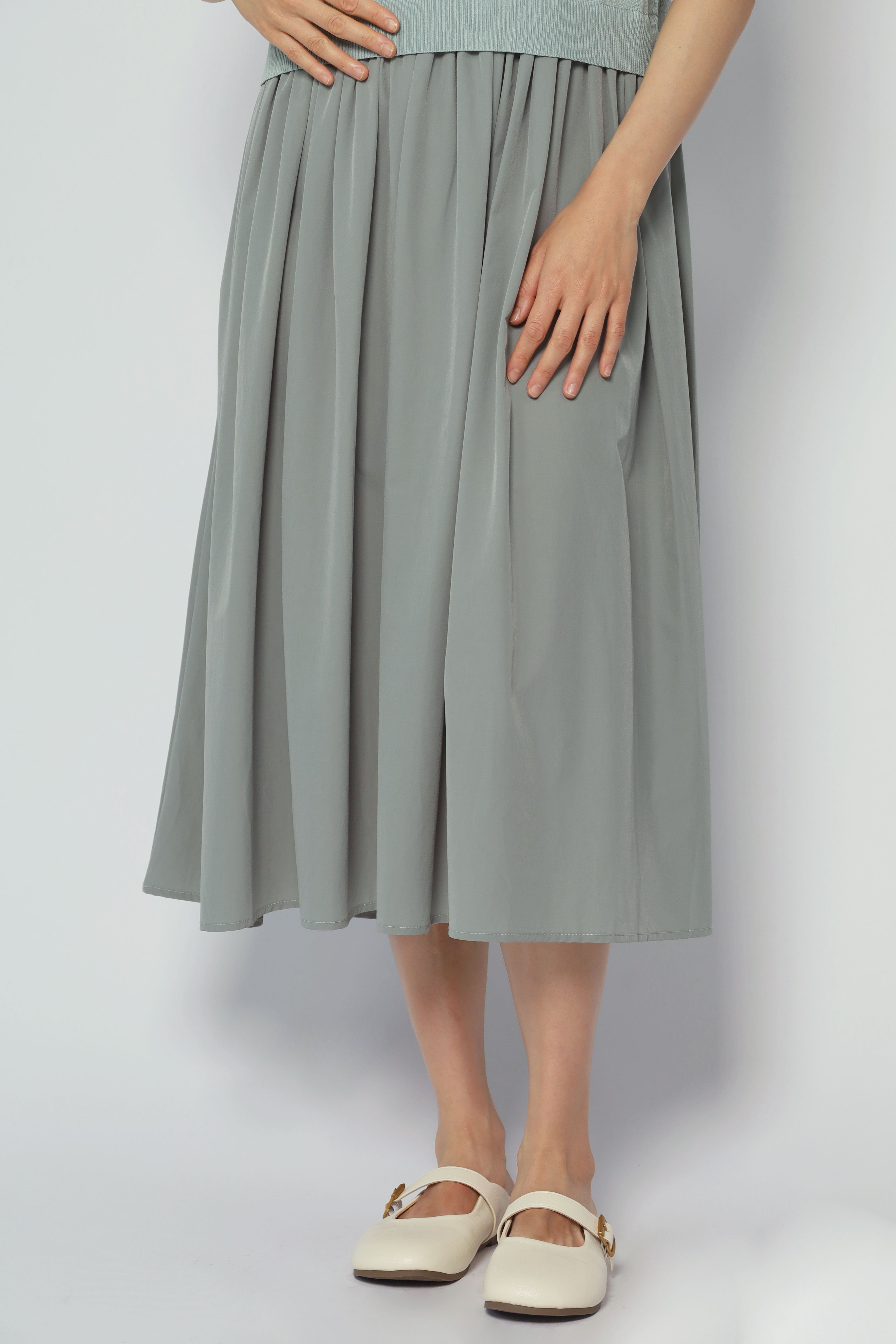 Billy Stripes Knit Dress in Mint