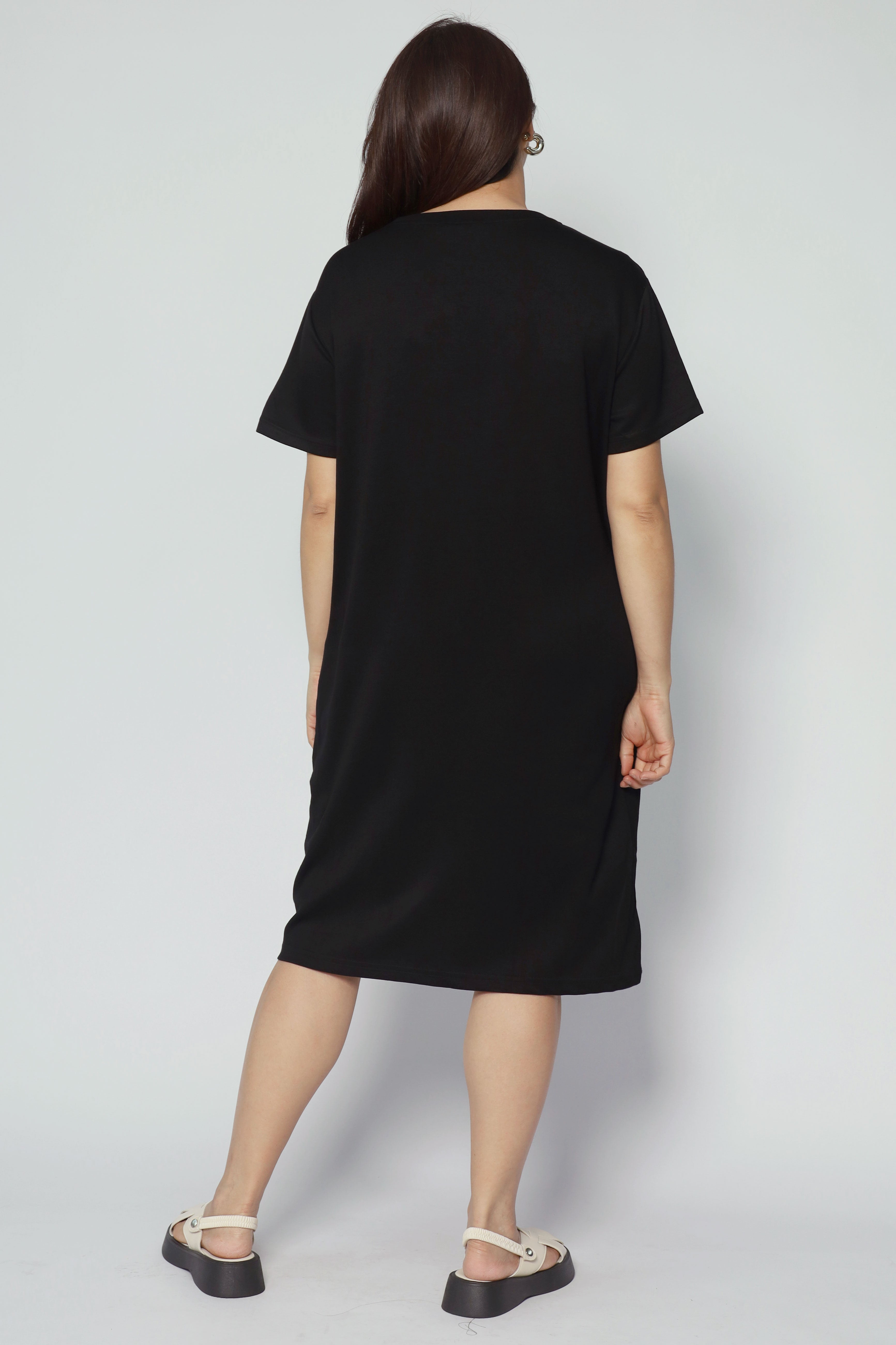 Boden Trimming Dress in Black