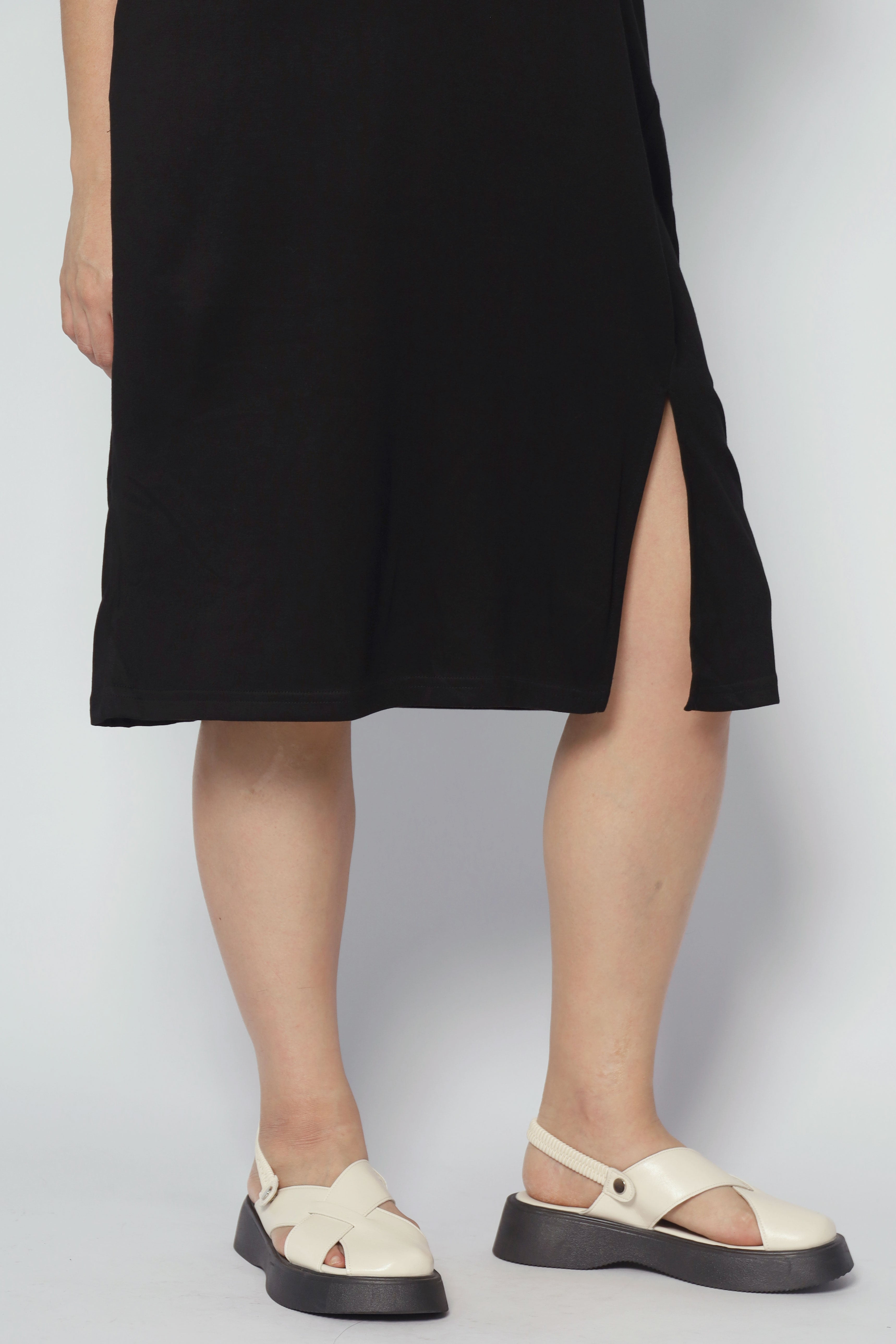Boden Trimming Dress in Black