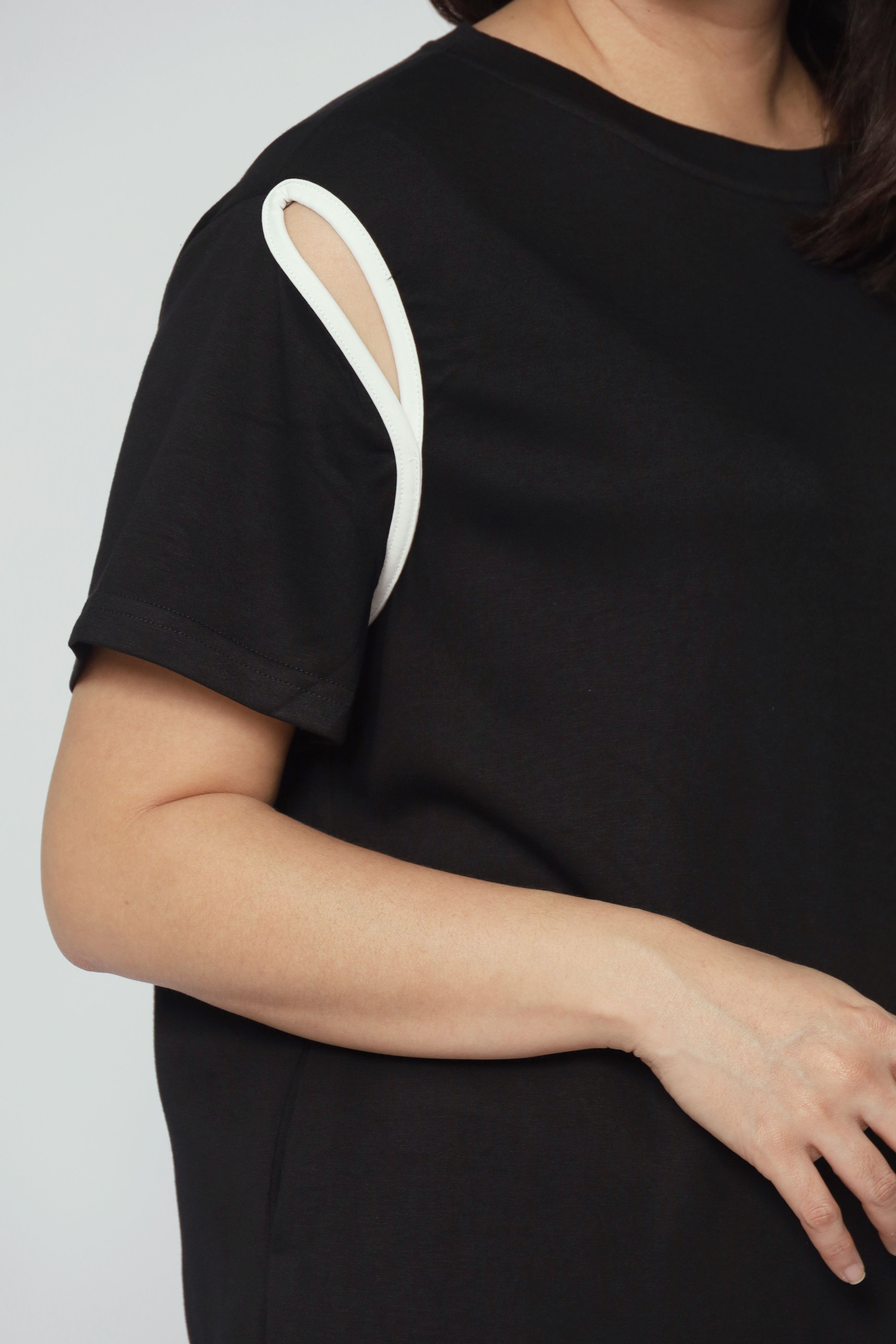 Boden Trimming Dress in Black