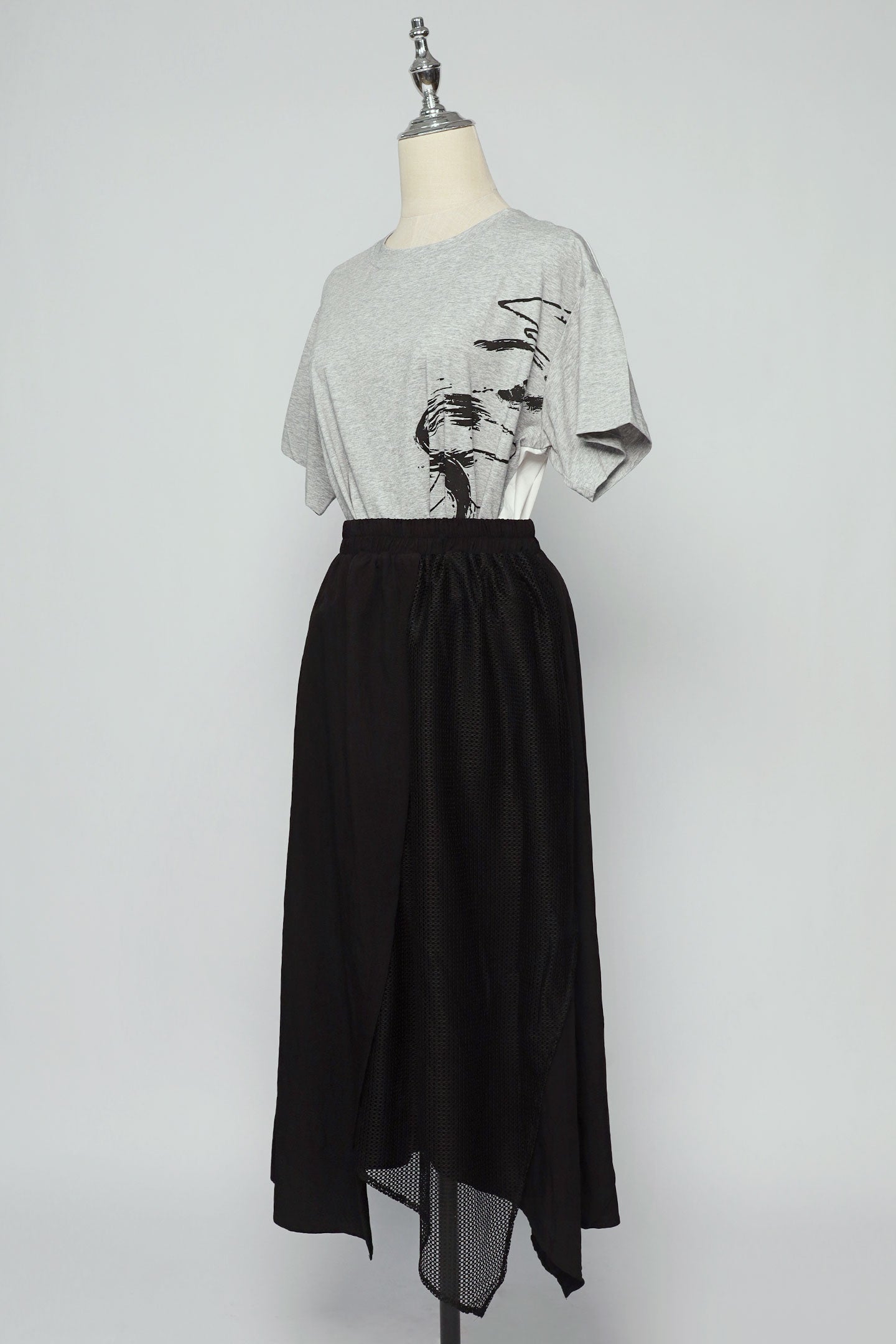 PO - Buken Netted Skirt in Black