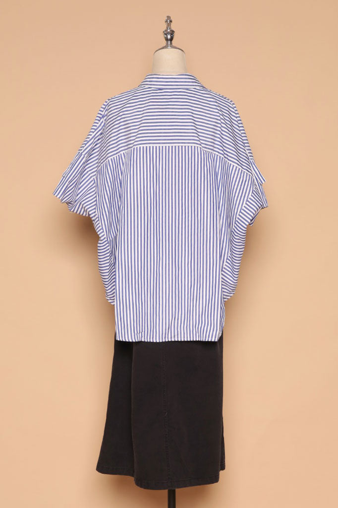 PO - Byra Top in Blue Stripes
