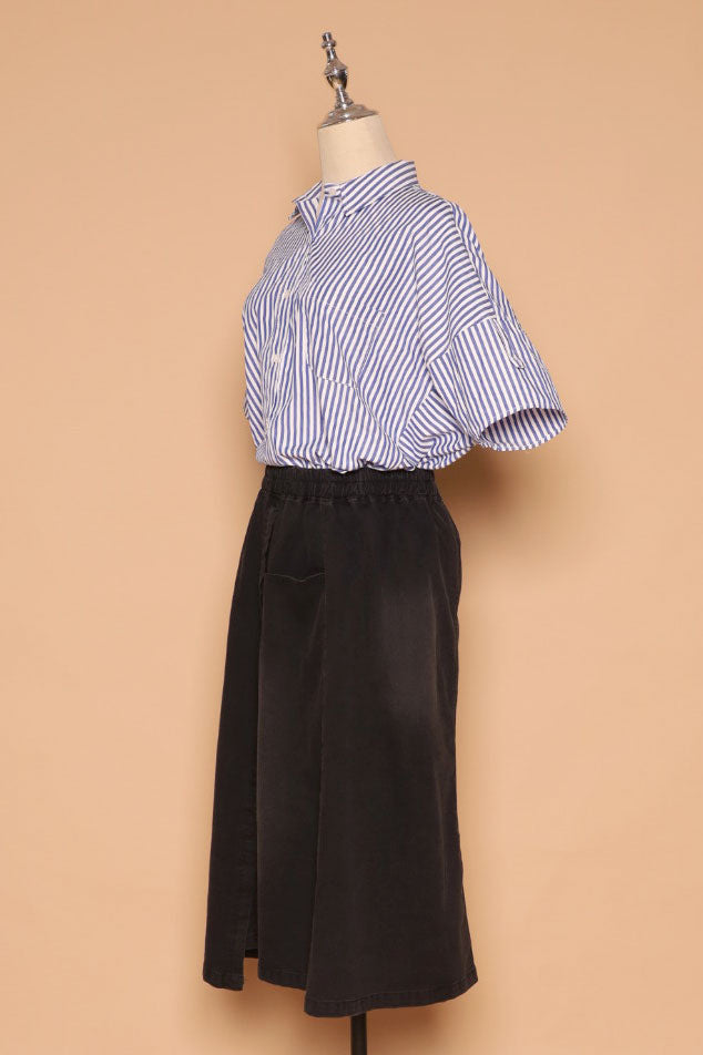 PO - Byra Top in Blue Stripes