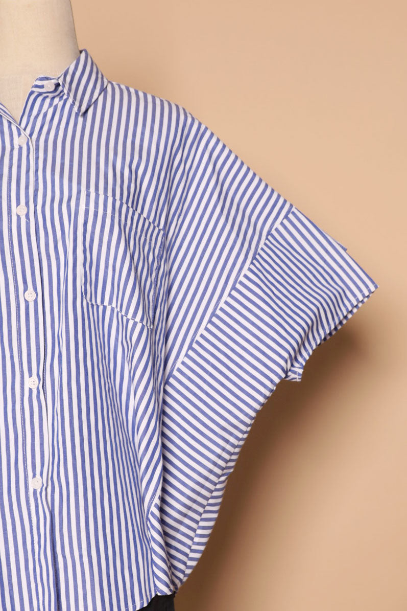 PO - Byra Top in Blue Stripes