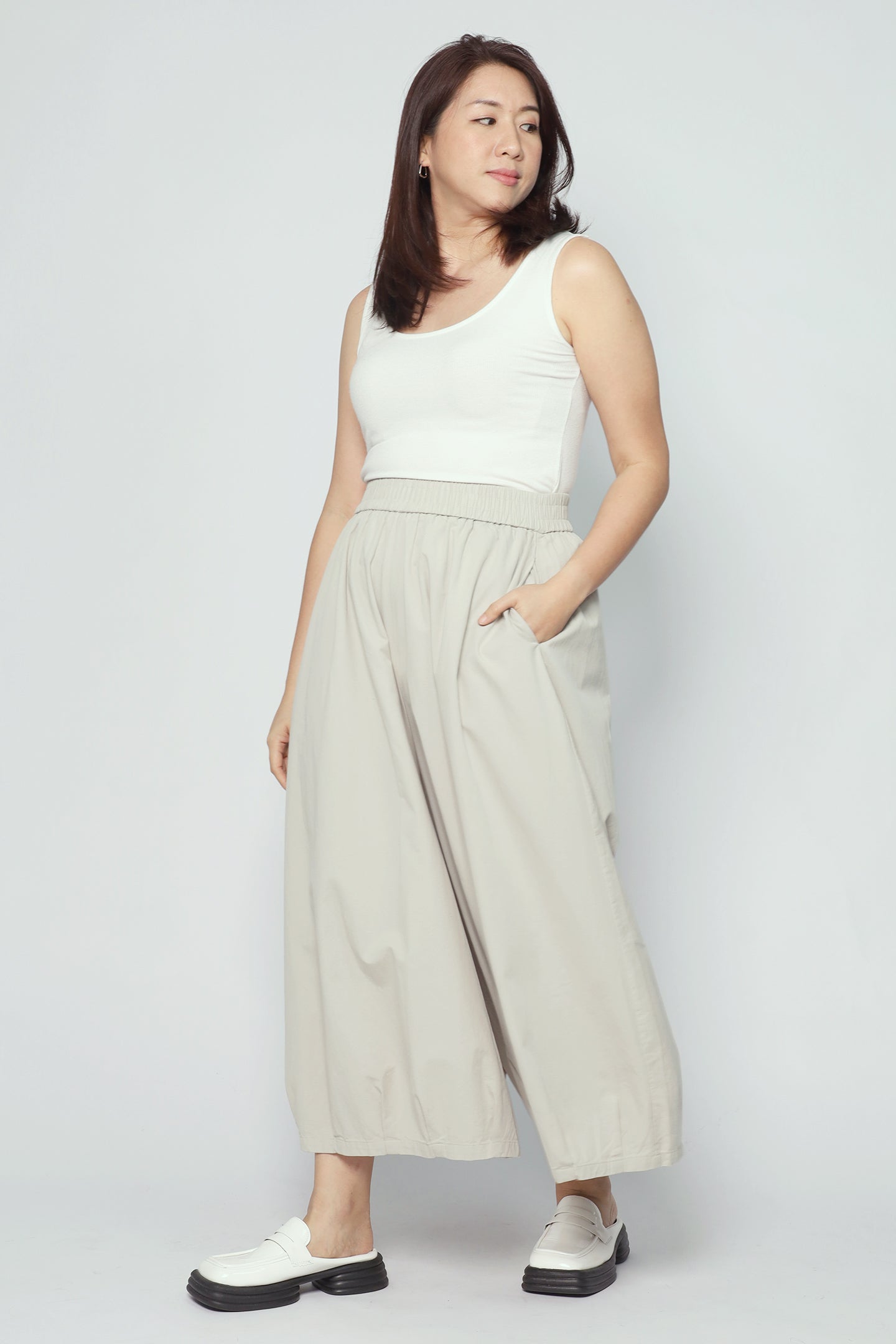 Caitlin Culottes in Khaki