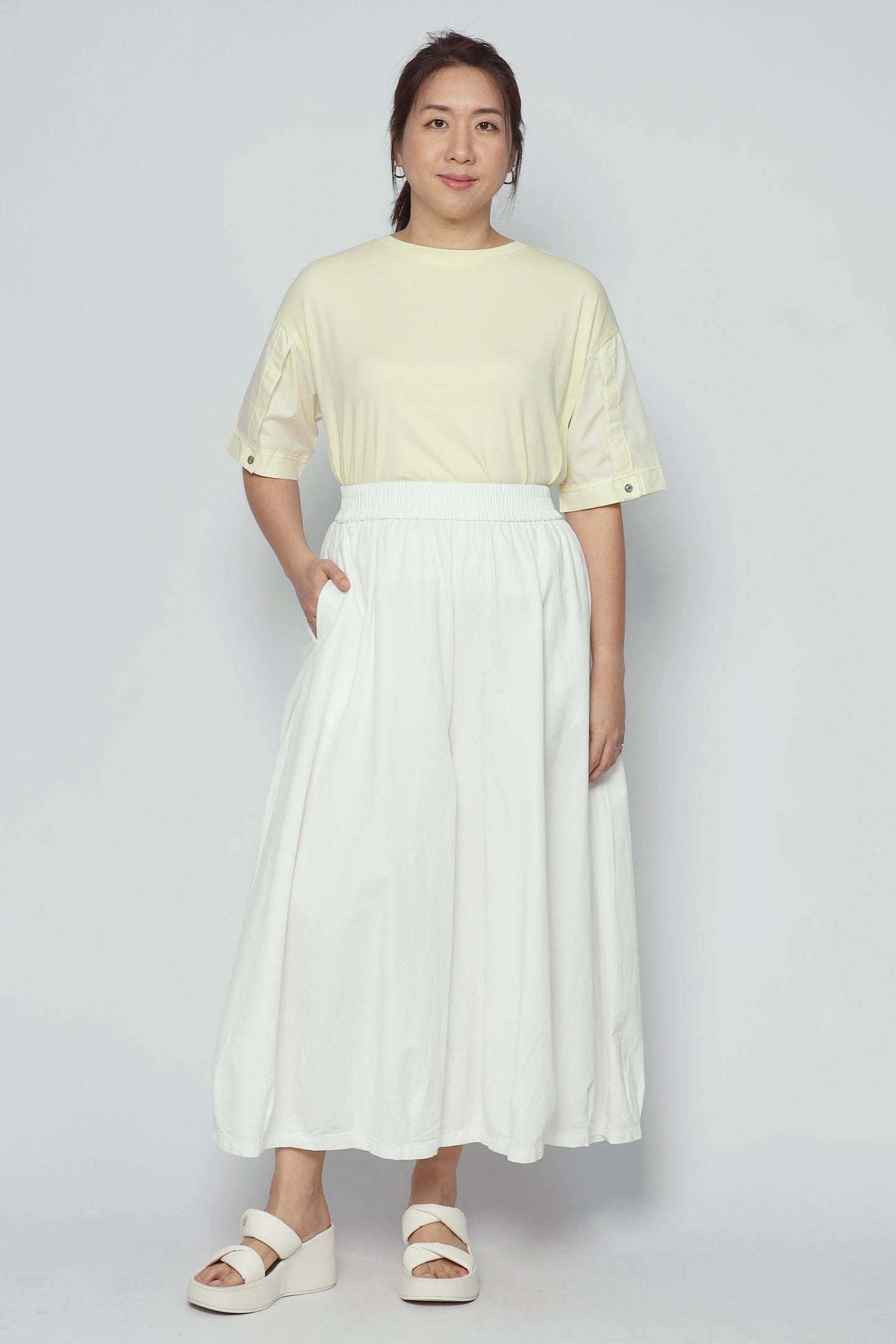 Caitlin Culottes in White