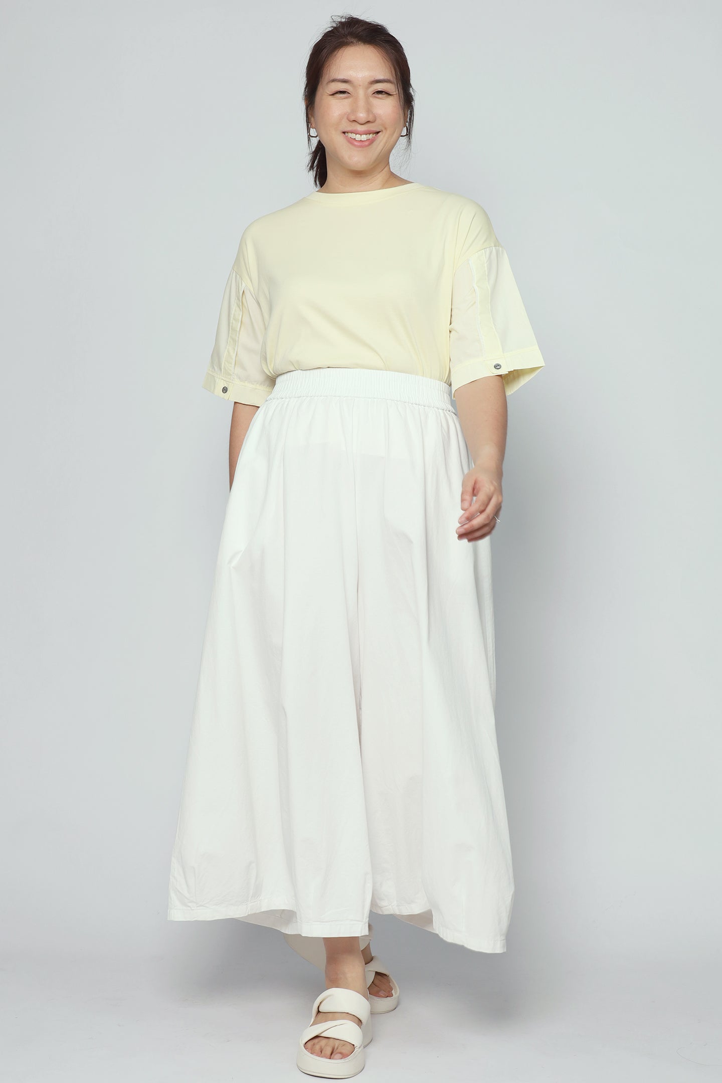 Caitlin Culottes in White