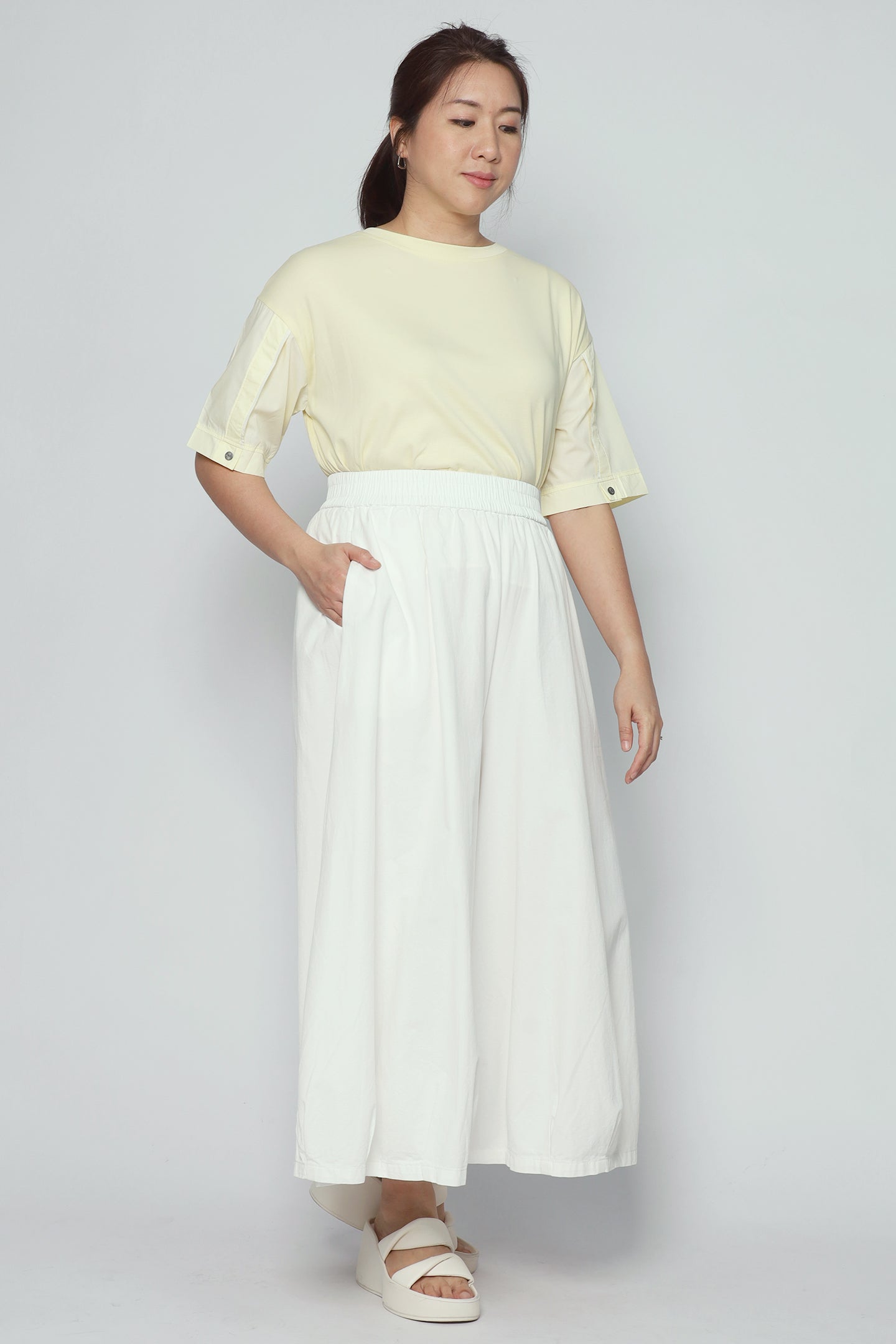 Caitlin Culottes in White