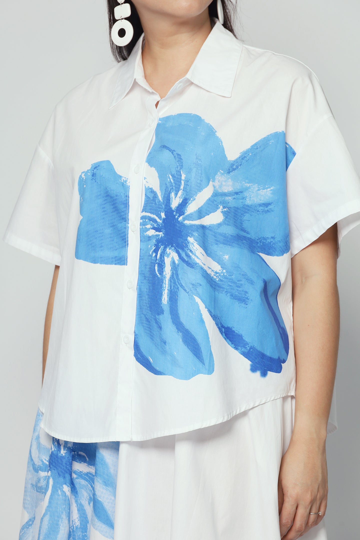 Backorders Cheong 2 in 1 Top and Skirt Set in White