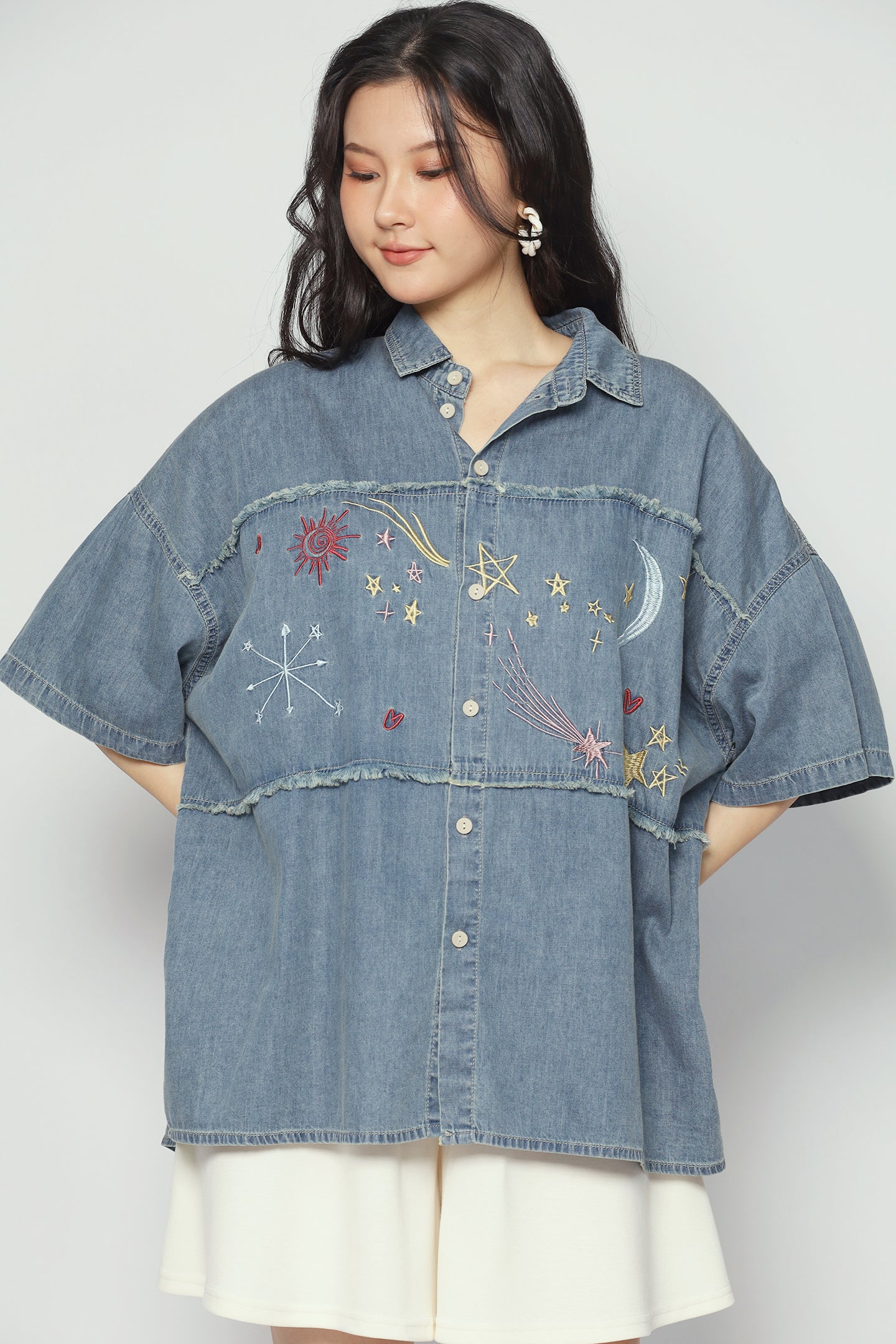 Cosmo Top in Denim