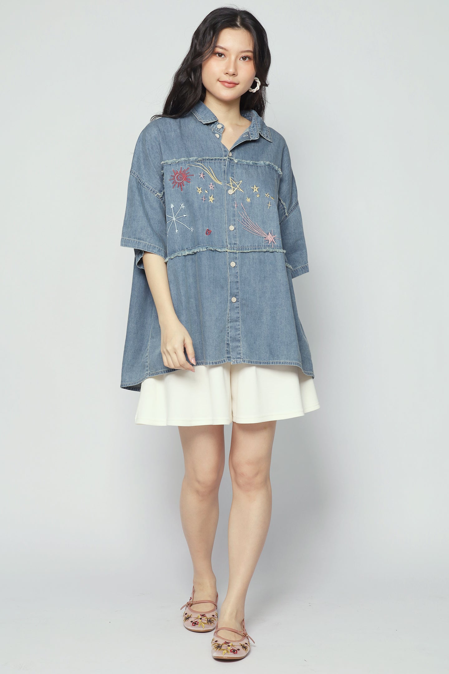 Cosmo Top in Denim