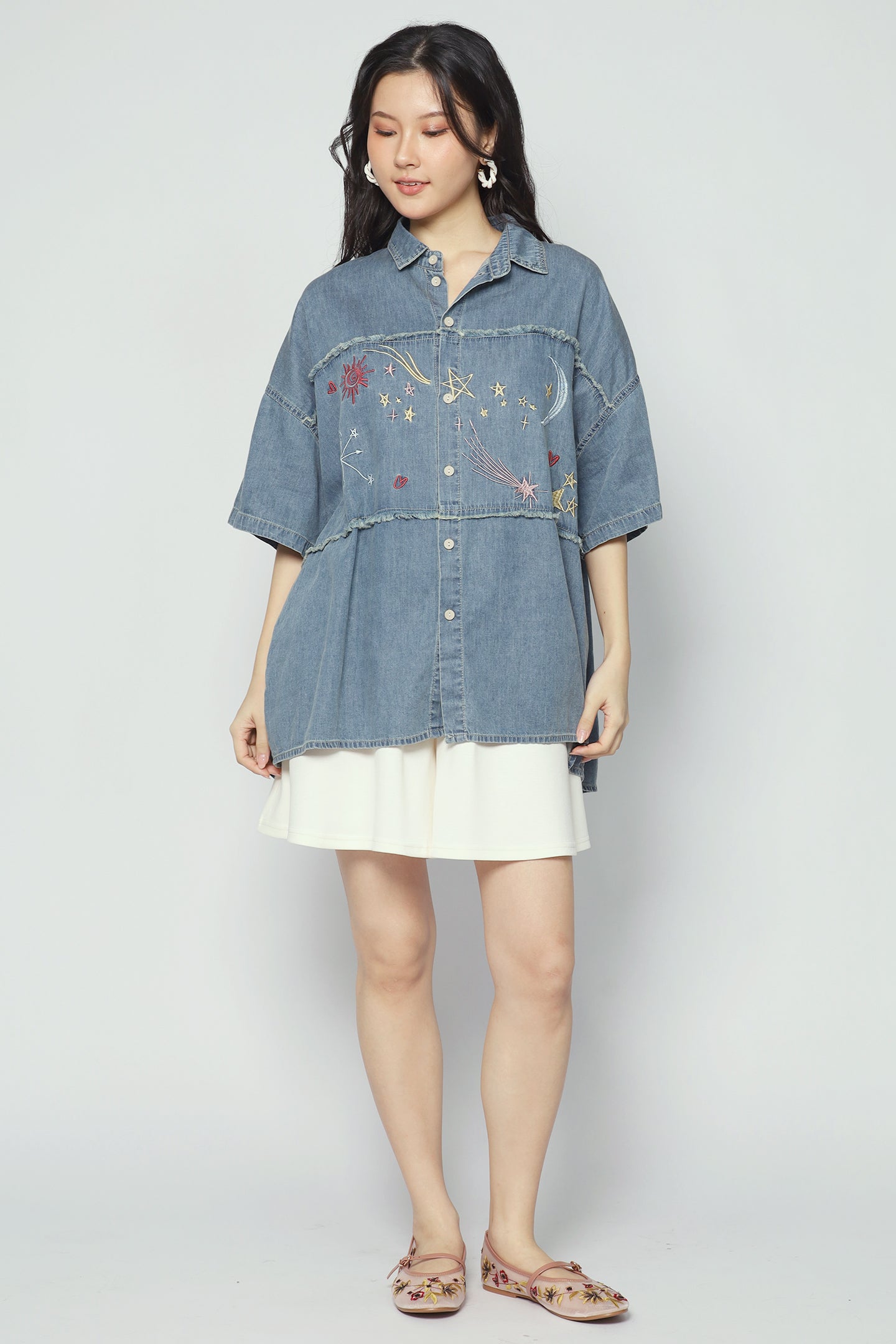 Cosmo Top in Denim