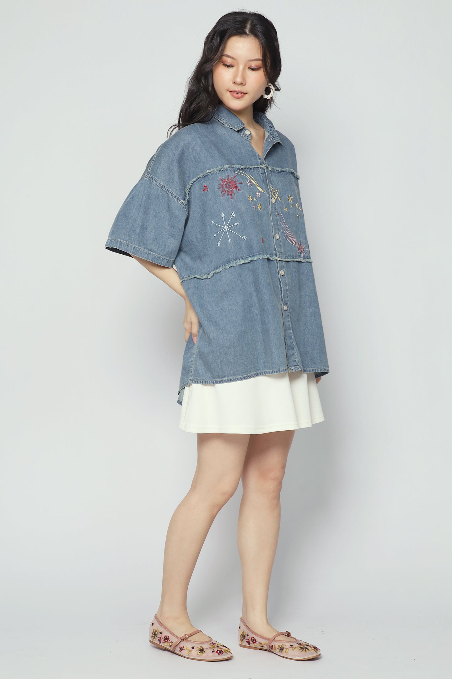 Cosmo Top in Denim