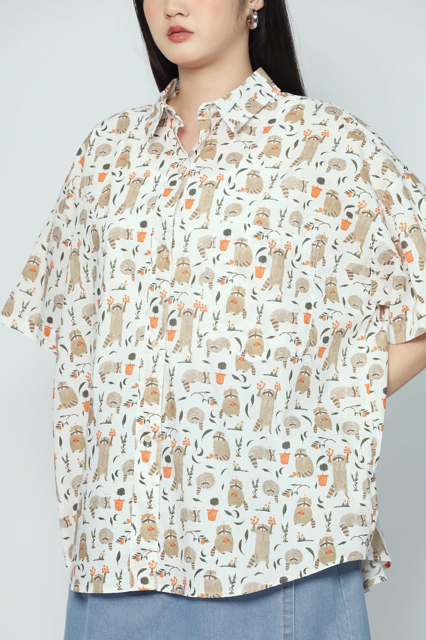 Cutie Shirt in Racoons